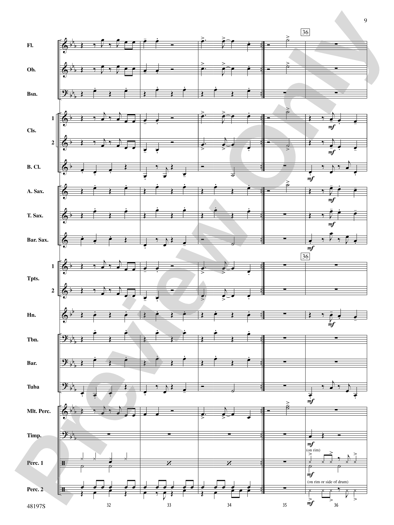Liar: Concert Band Conductor Score & Parts