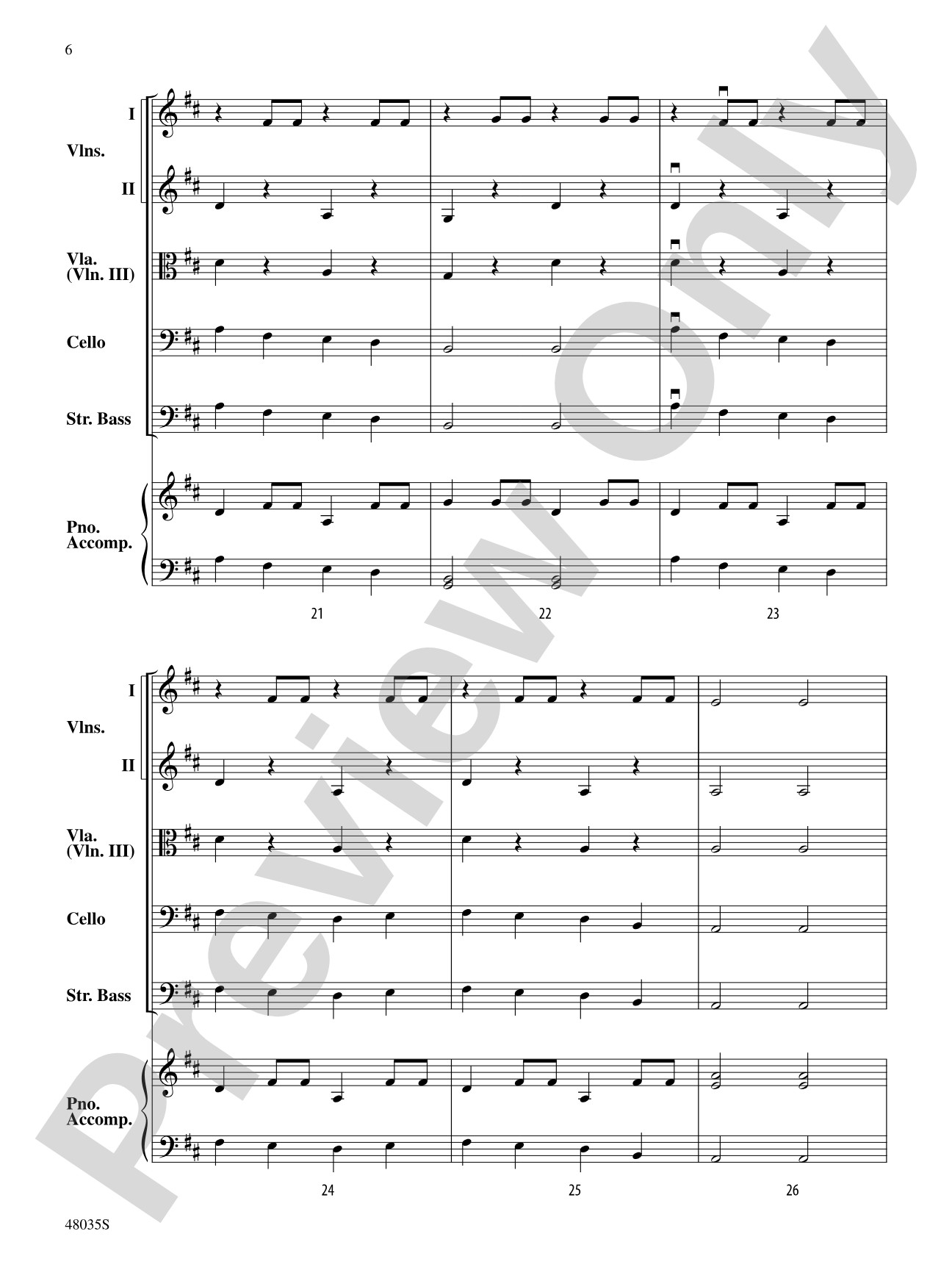 Angeline the Baker: String Orchestra Conductor Score & Parts