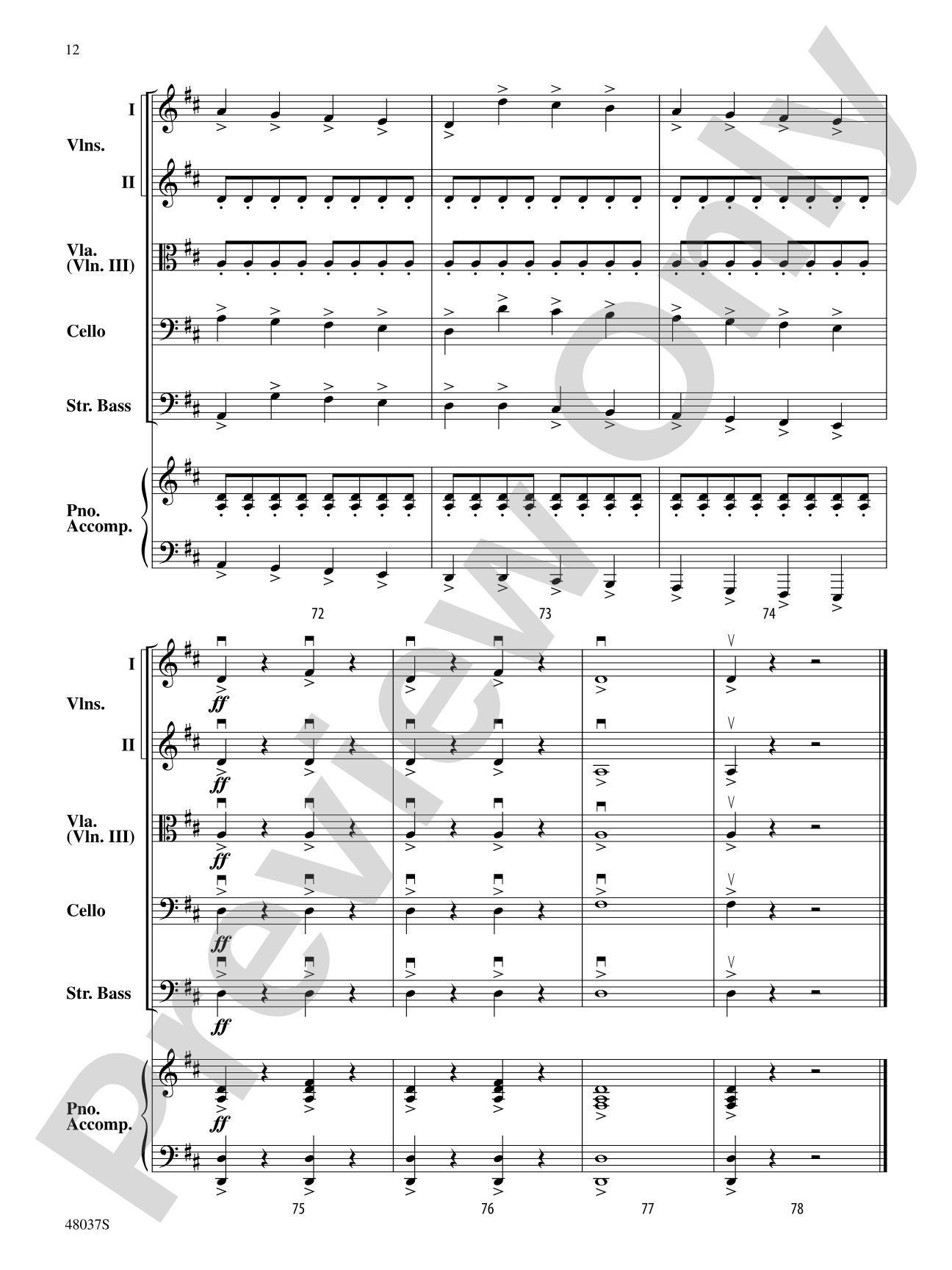 Un, Deux, Trois, Quatre!: String Orchestra Conductor Score & Parts