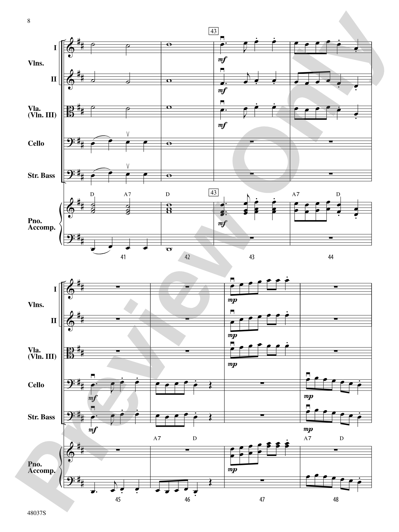 Un, Deux, Trois, Quatre!: String Orchestra Conductor Score & Parts