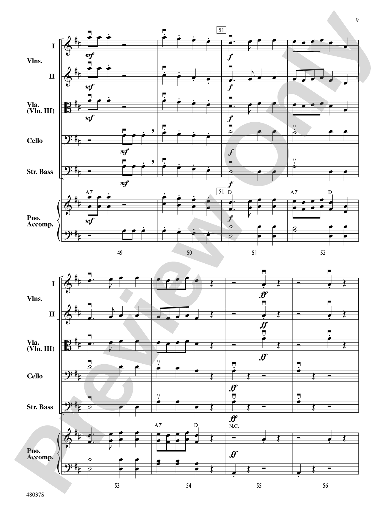 Un, Deux, Trois, Quatre!: String Orchestra Conductor Score & Parts