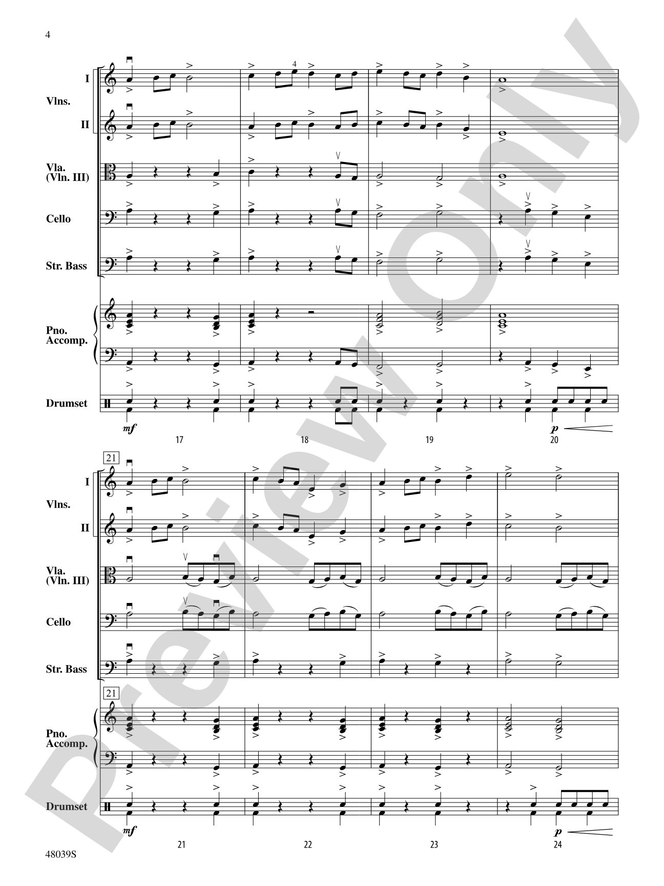 Gibralter: The Rock: String Orchestra Conductor Score & Parts