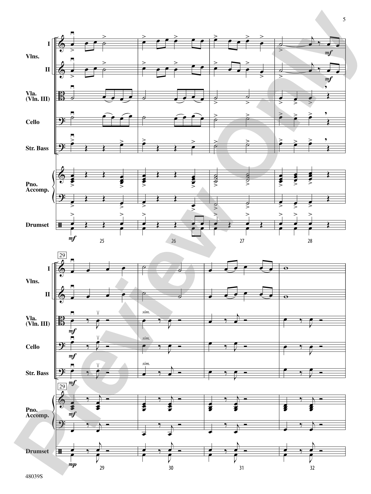 Gibralter: The Rock: String Orchestra Conductor Score & Parts