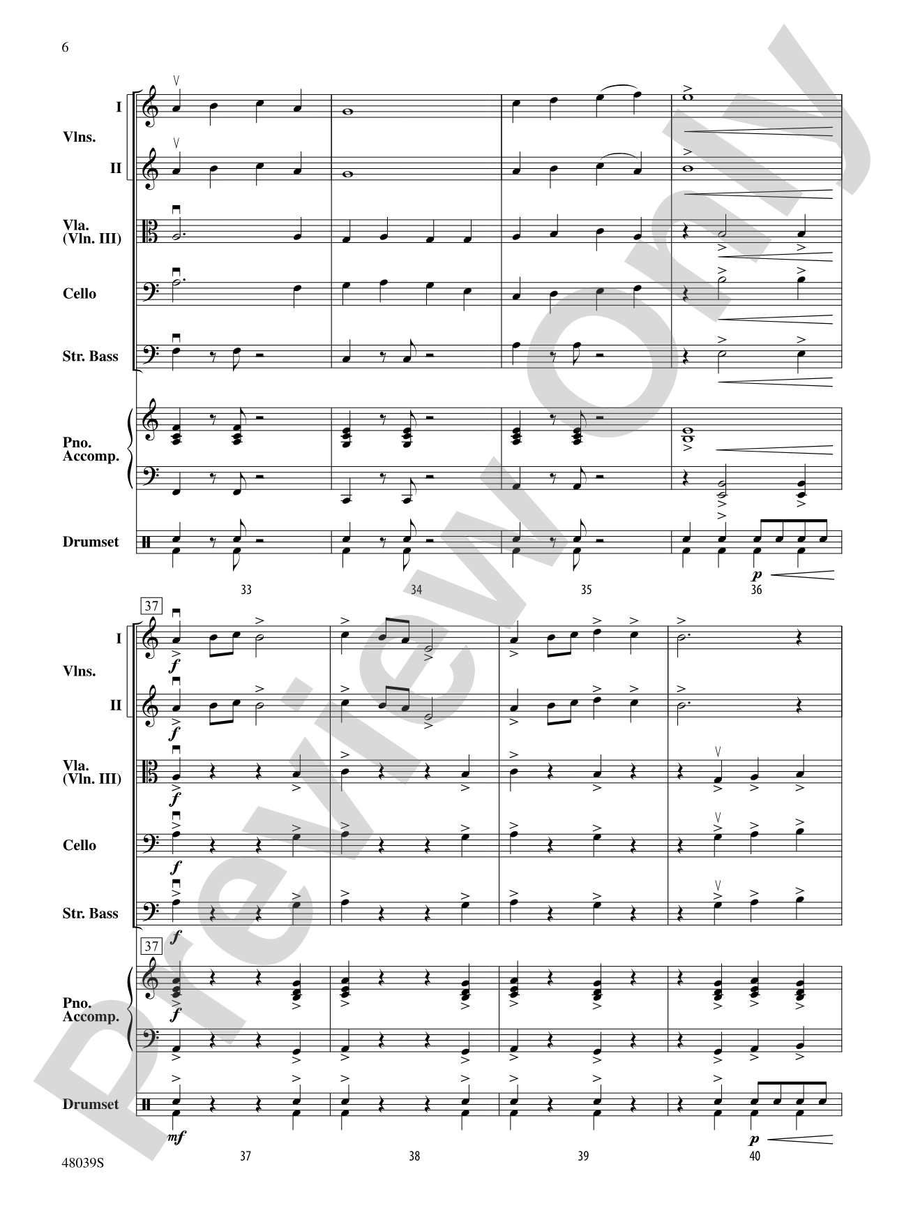 Gibralter: The Rock: String Orchestra Conductor Score & Parts