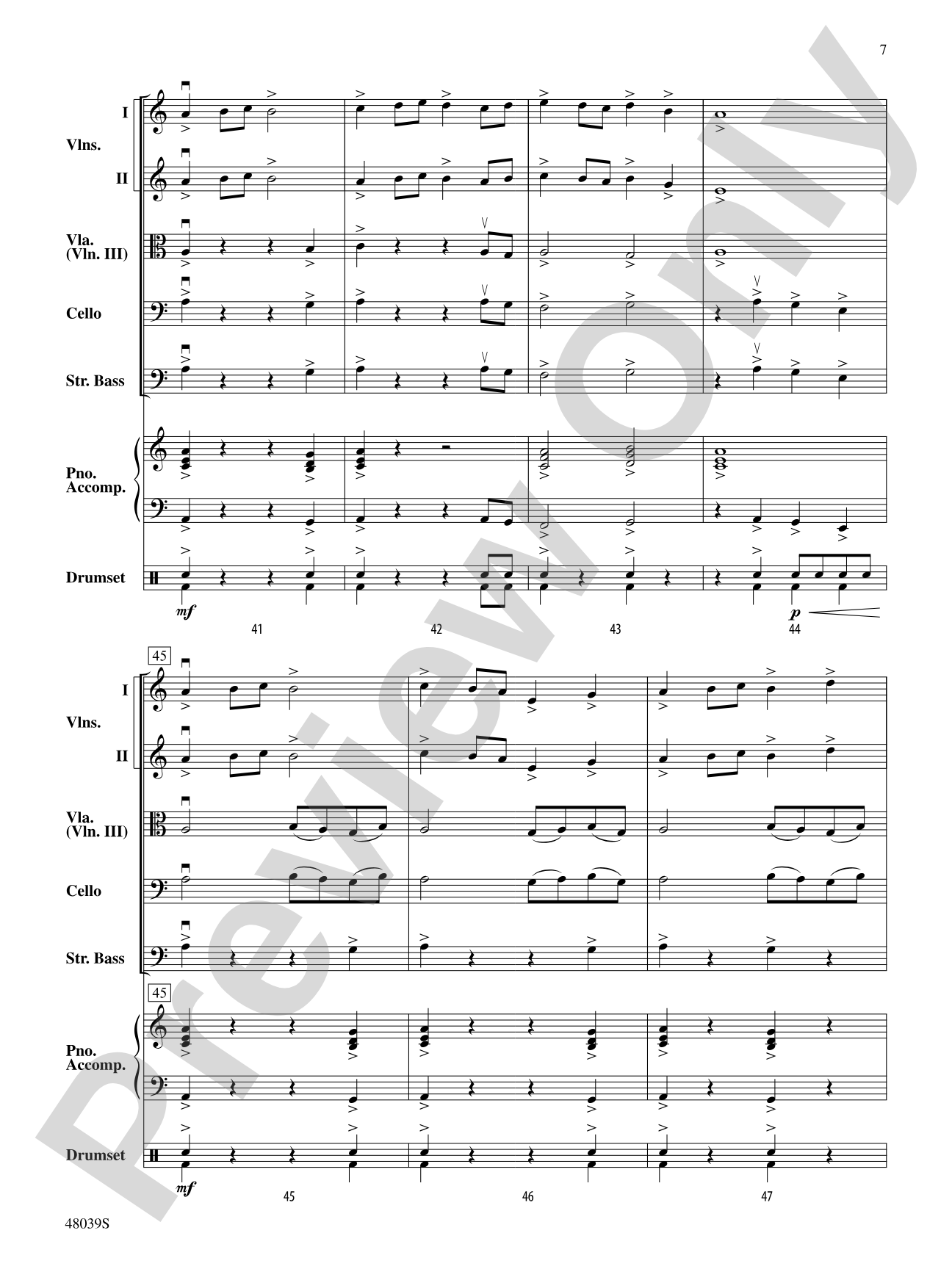 Gibralter: The Rock: String Orchestra Conductor Score & Parts