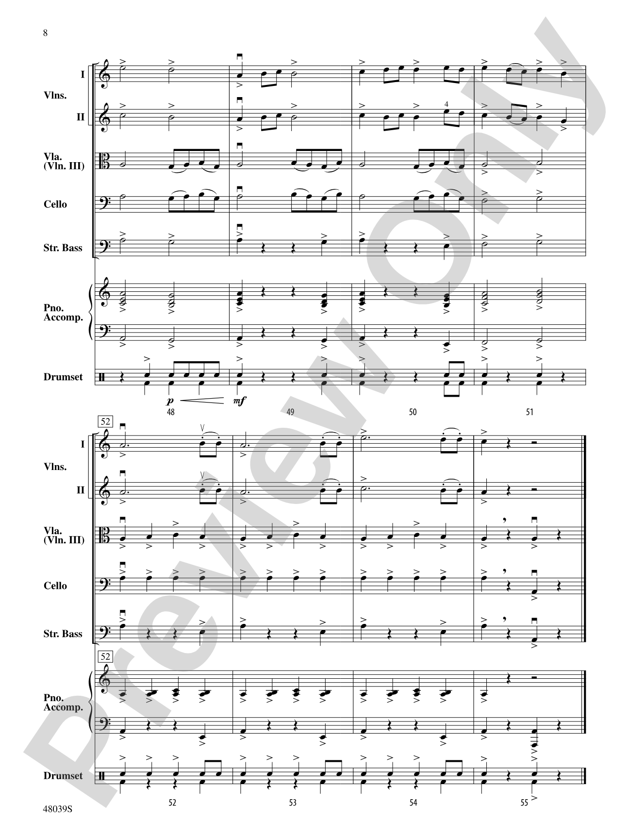 Gibralter: The Rock: String Orchestra Conductor Score & Parts