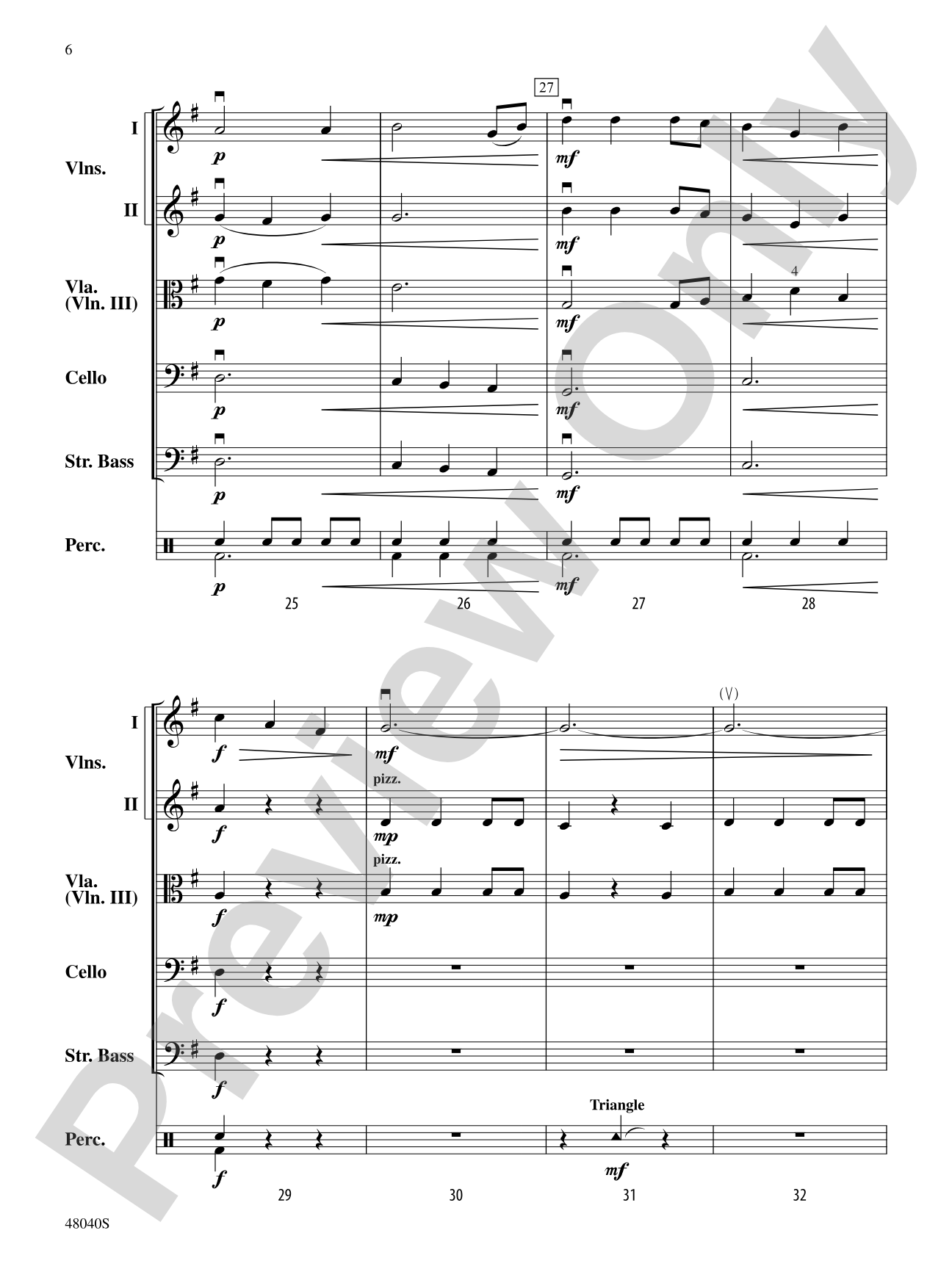Sans Day Carol: String Orchestra Conductor Score & Parts