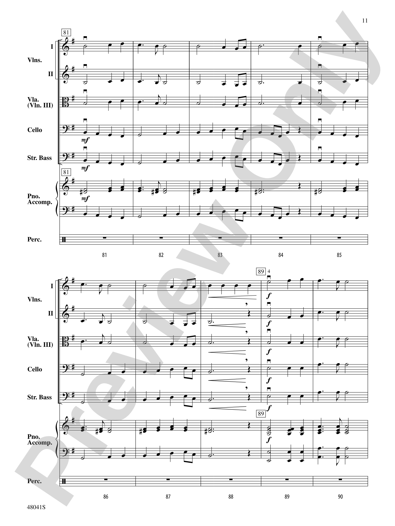 Themes from The New World: String Orchestra Conductor Score & Parts