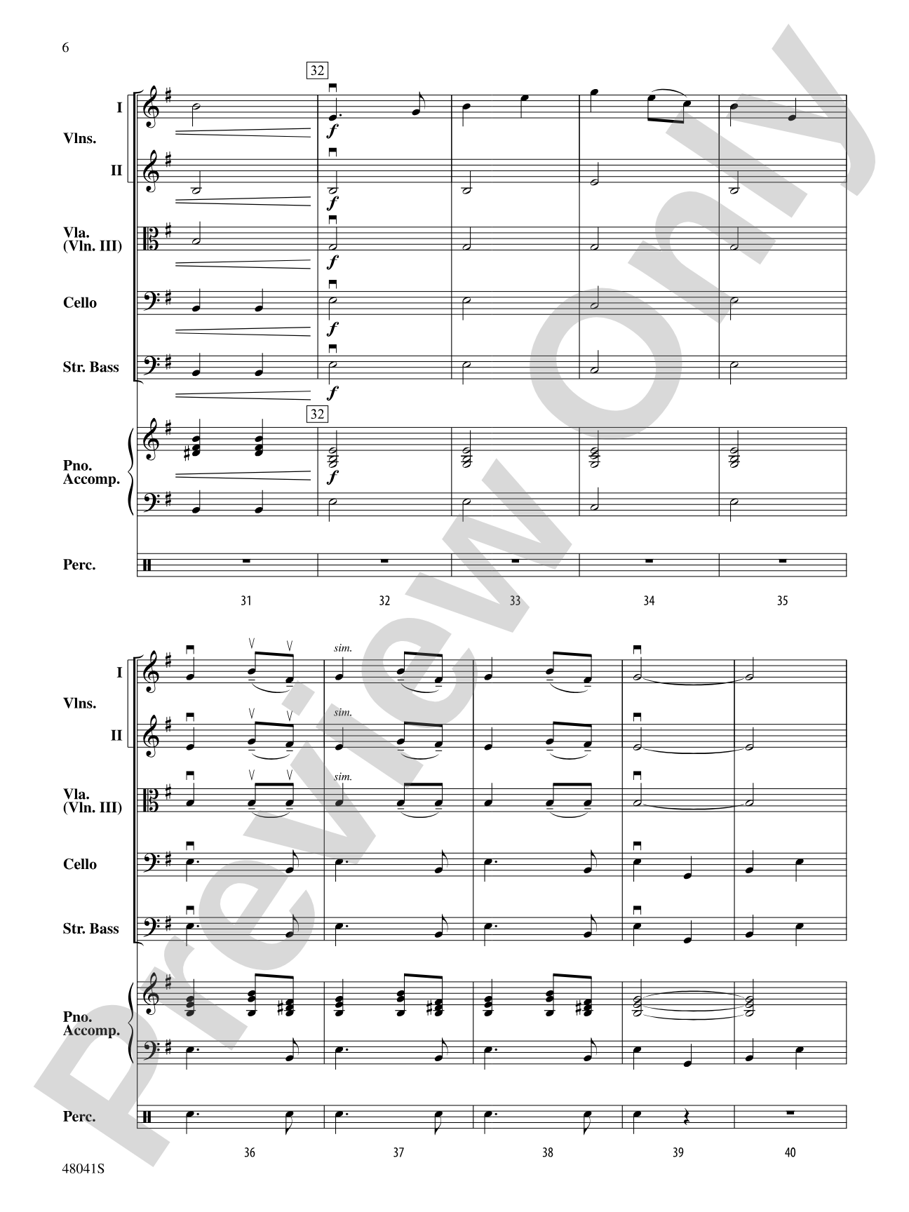Themes from The New World: String Orchestra Conductor Score & Parts
