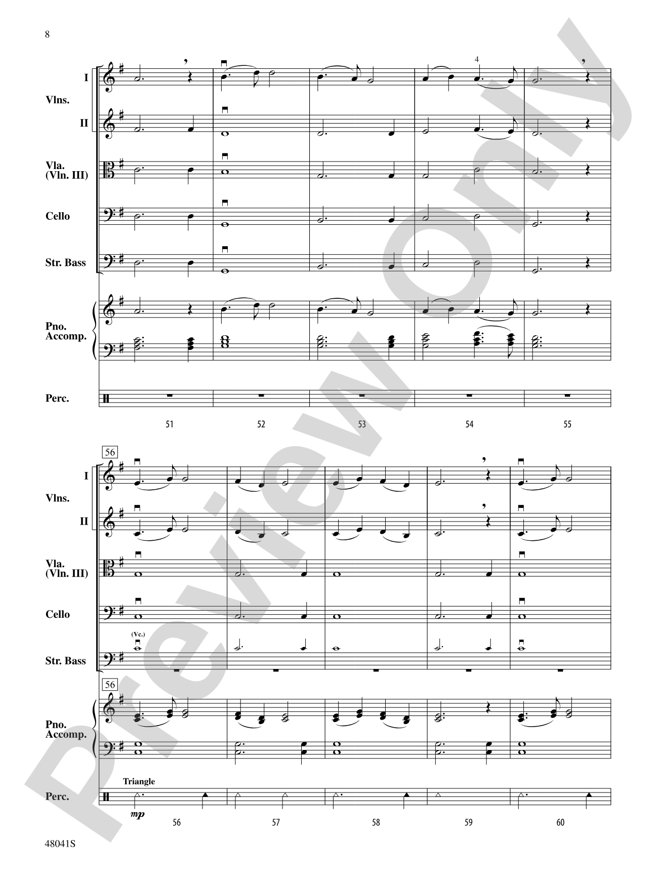 Themes from The New World: String Orchestra Conductor Score & Parts