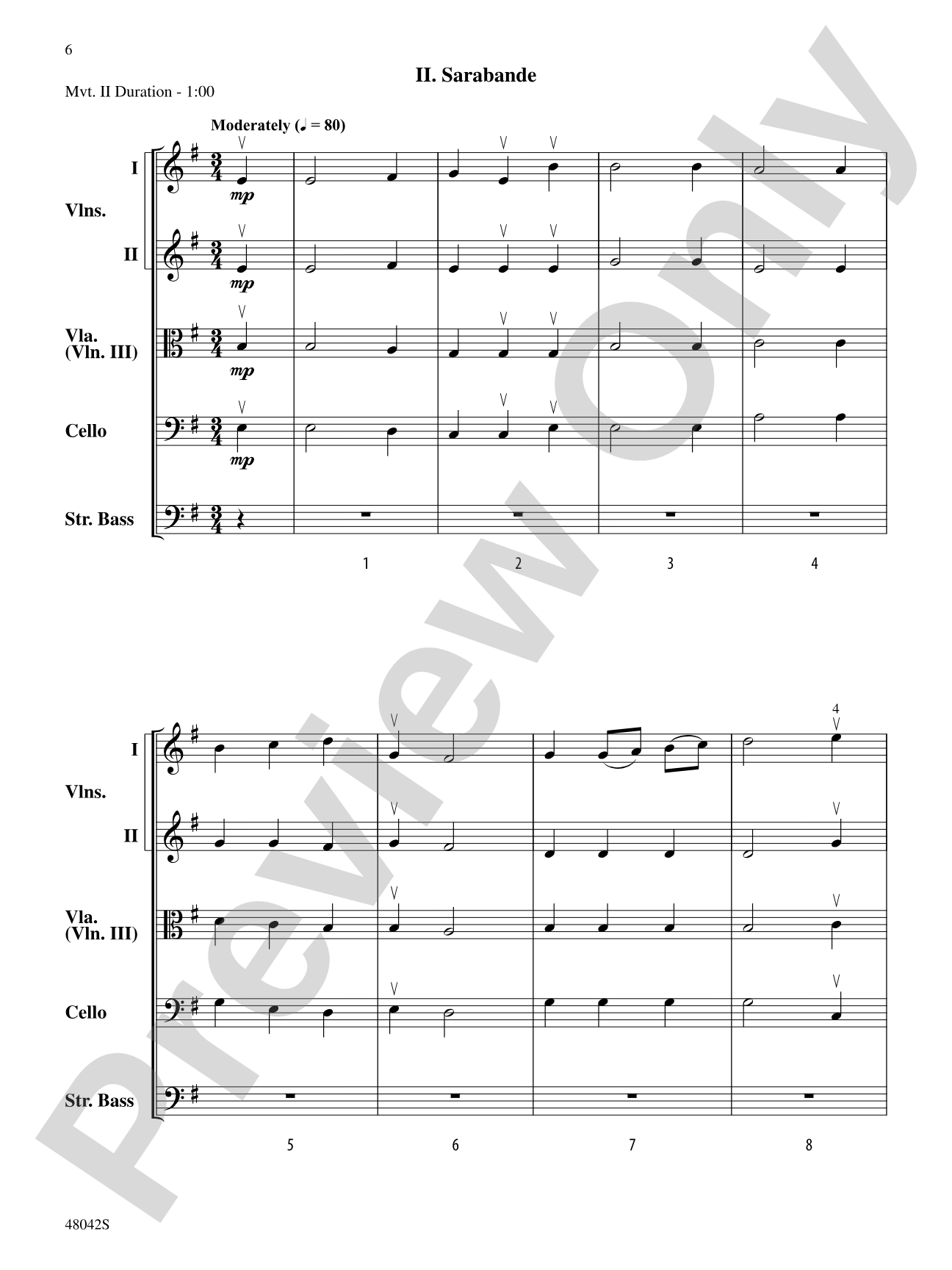 Terpsichore: Score