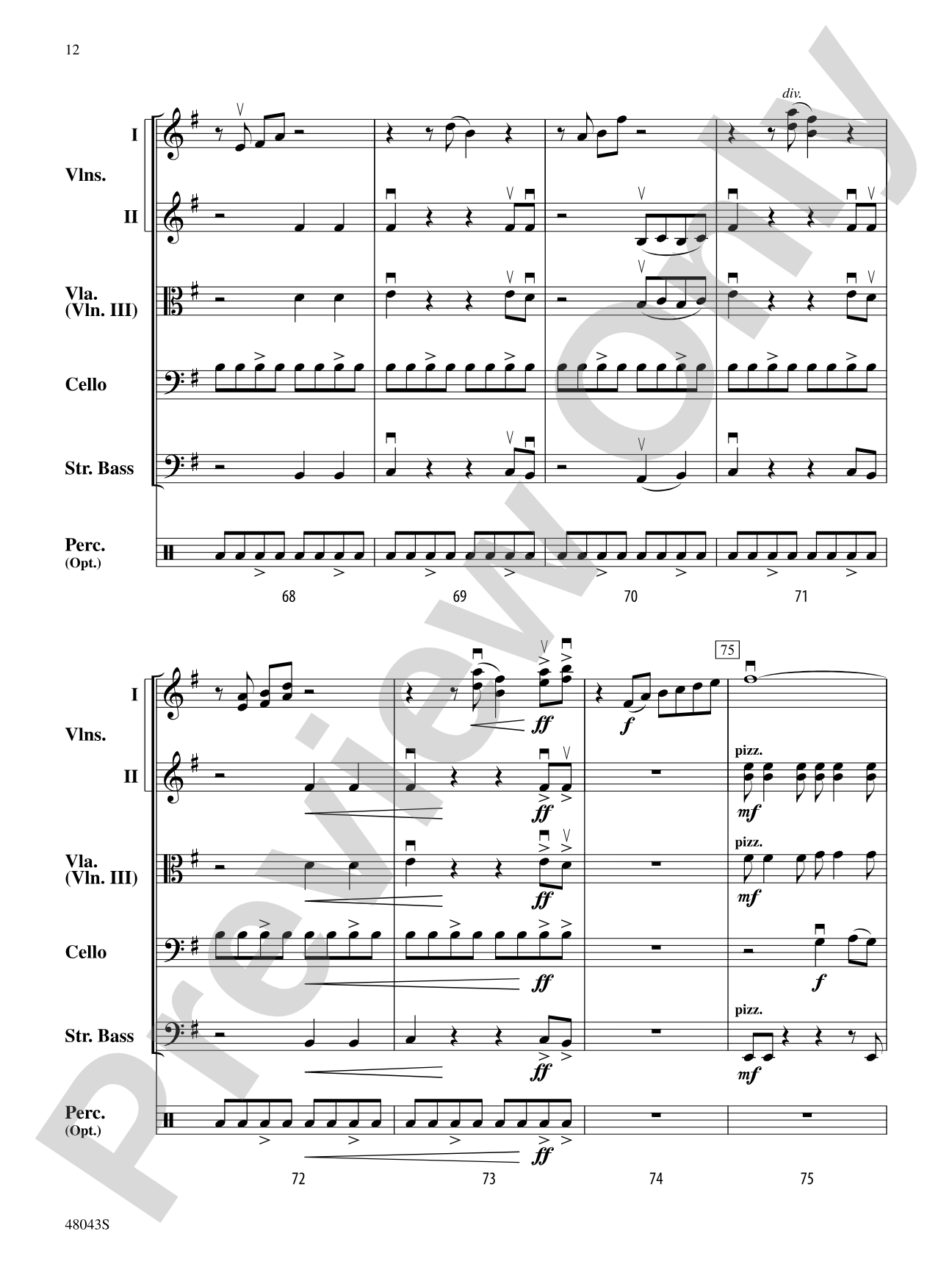 Chasing Shadows: Score