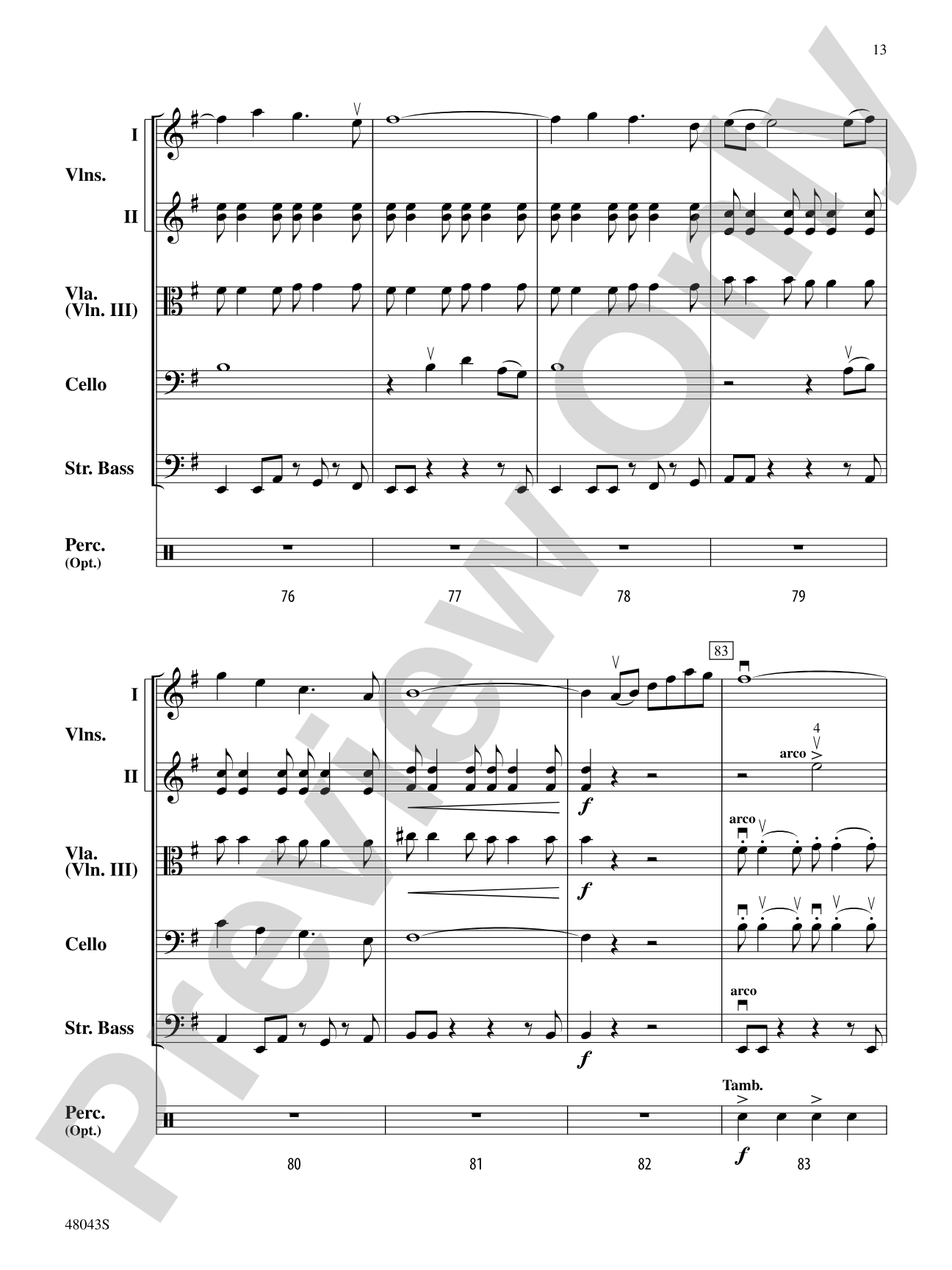 Chasing Shadows: Score