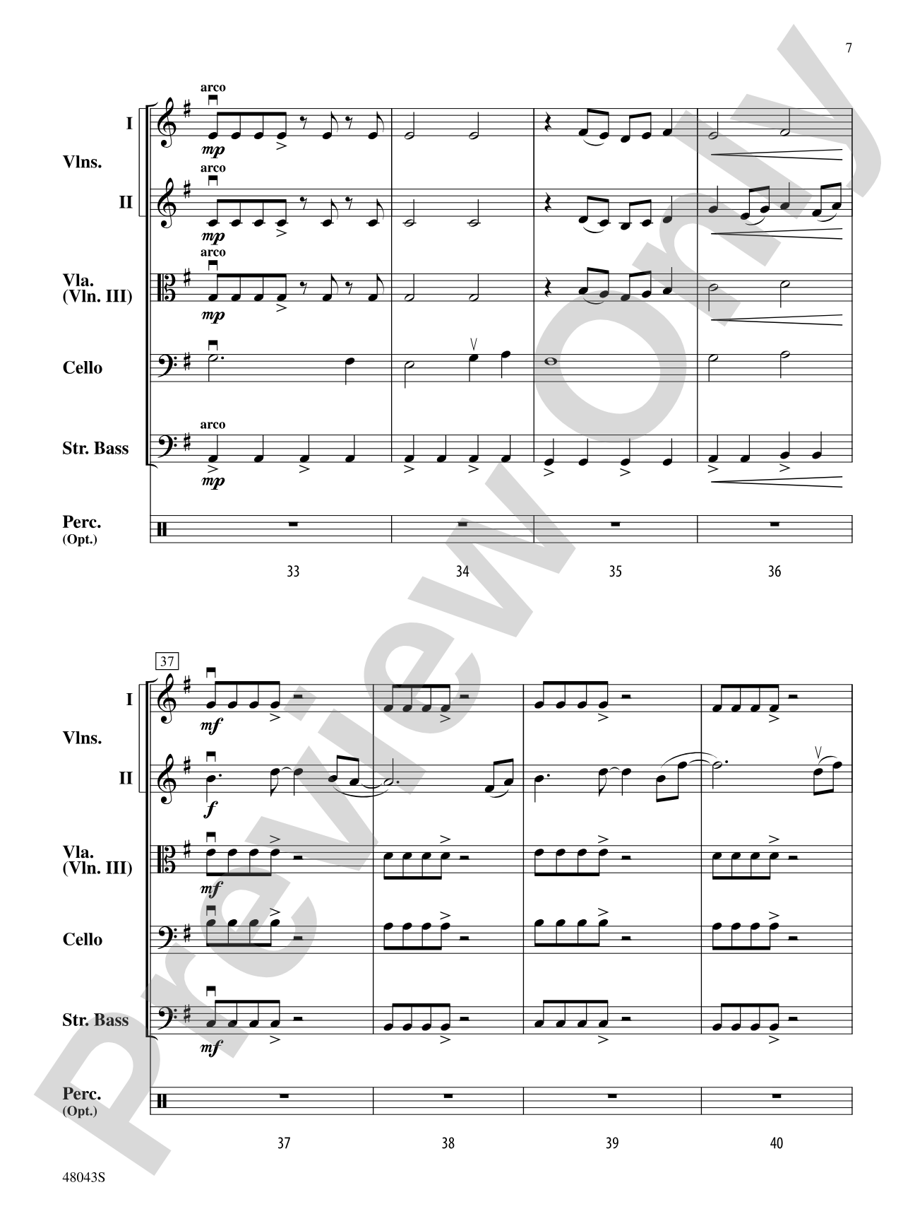 Chasing Shadows: Score