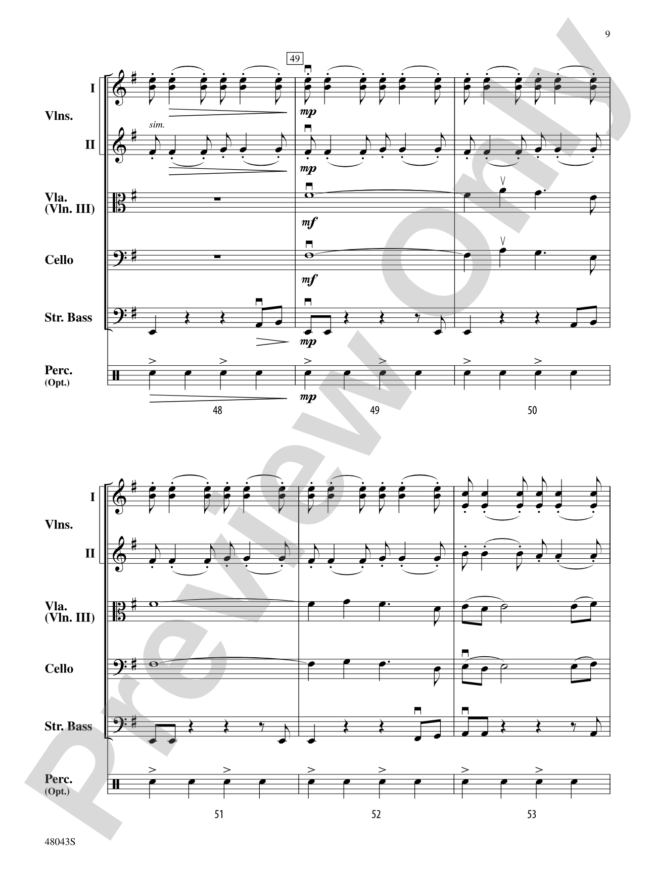 Chasing Shadows: Score