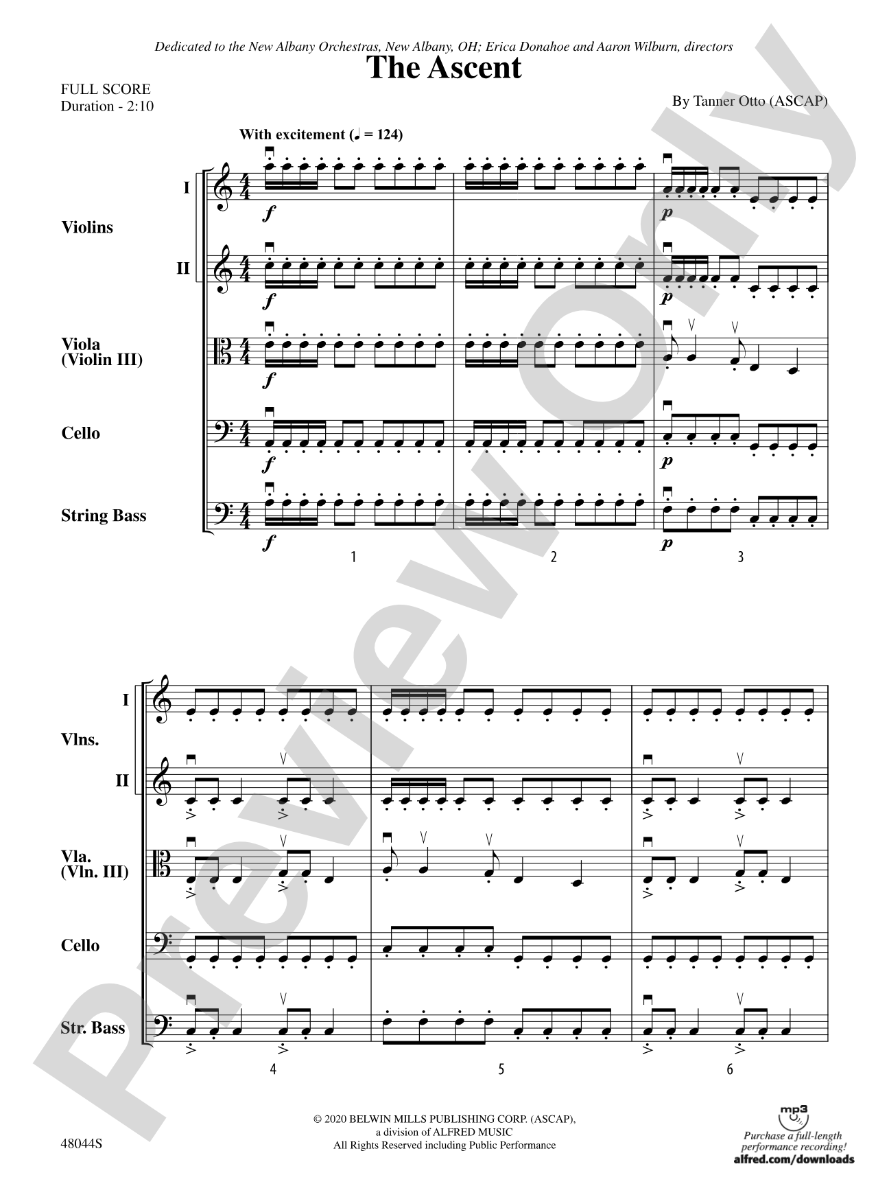 The Ascent: String Orchestra Conductor Score & Parts