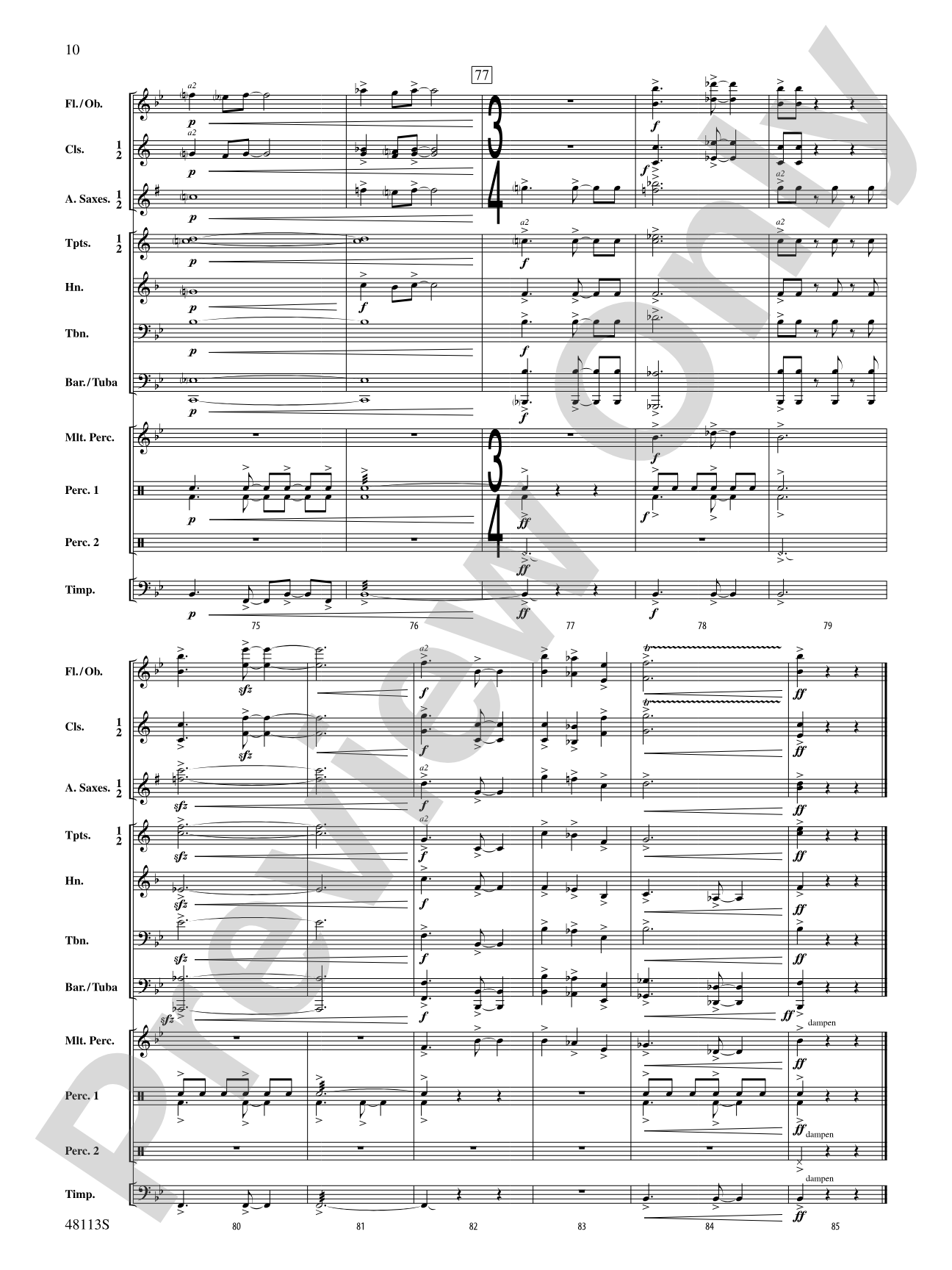 Where the Dauntless Stand: Concert Band Conductor Score & Parts