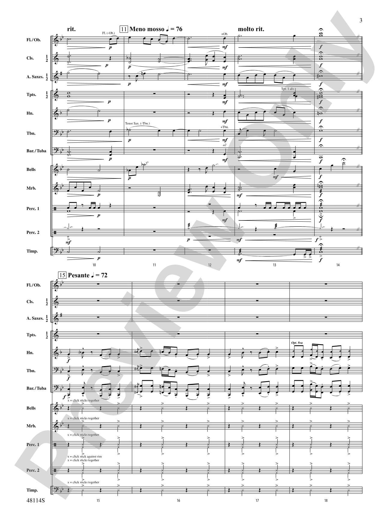 Rock Solid: Concert Band Conductor Score & Parts