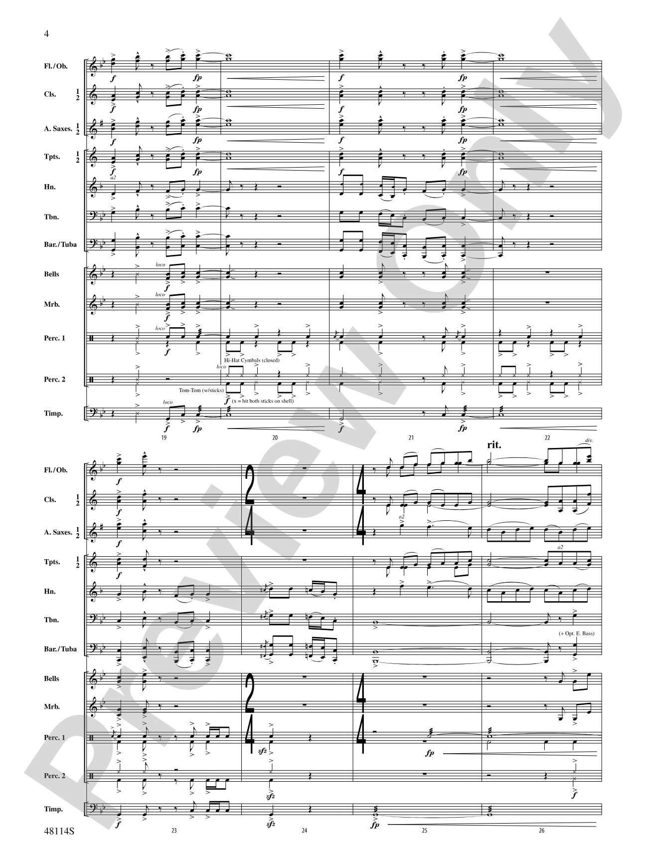 Rock Solid: Concert Band Conductor Score & Parts
