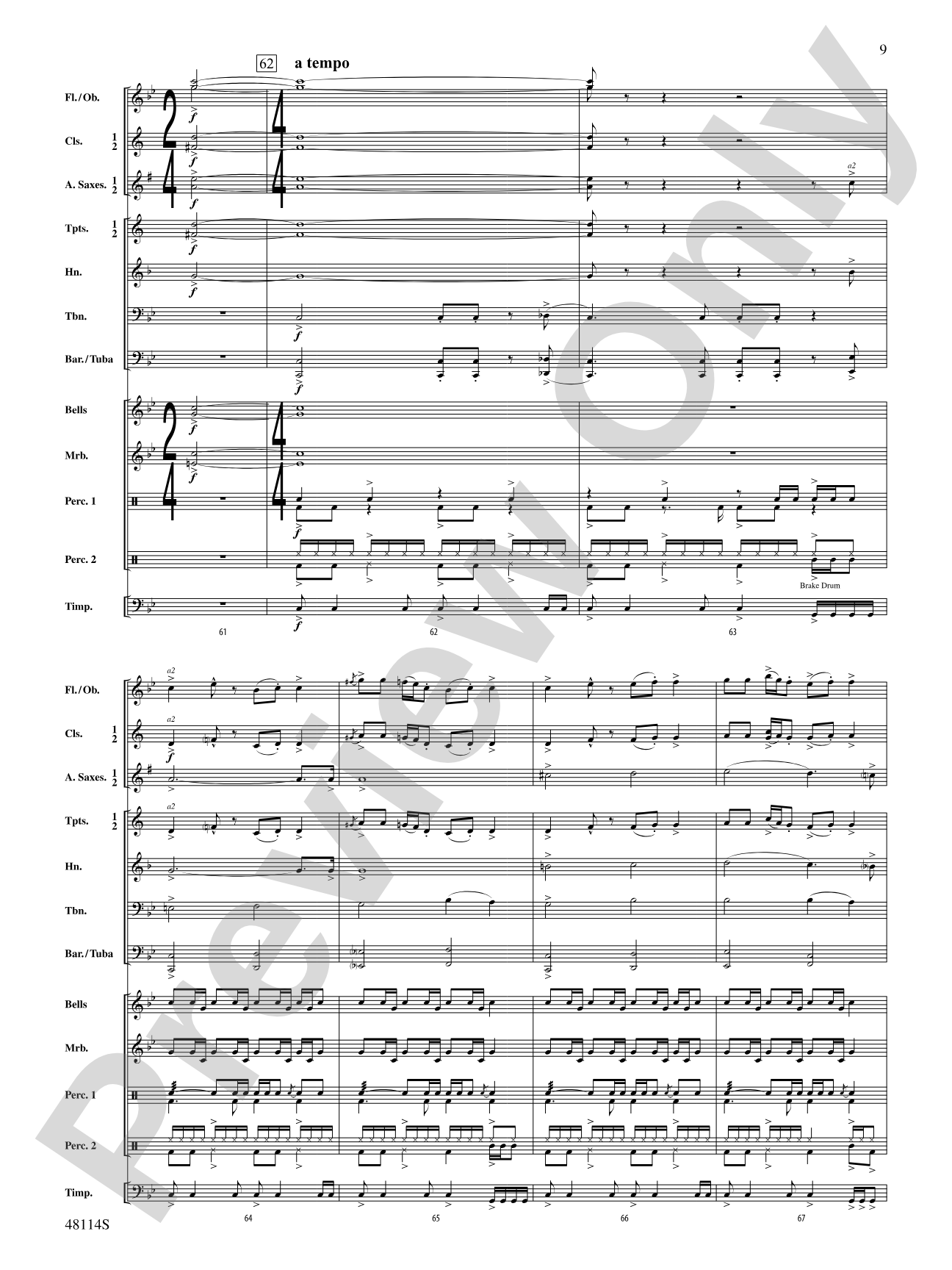 Rock Solid: Concert Band Conductor Score & Parts