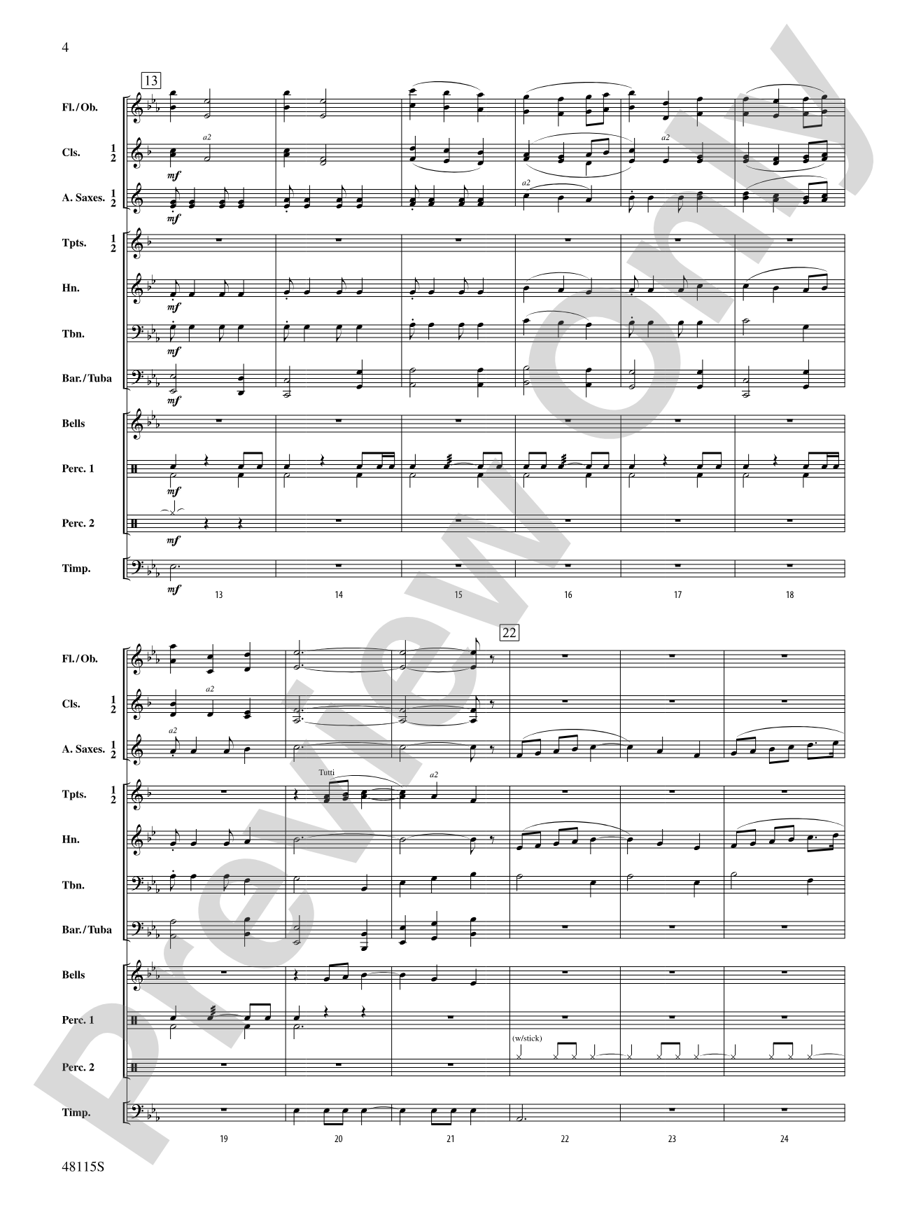 Seawind: Concert Band Conductor Score & Parts