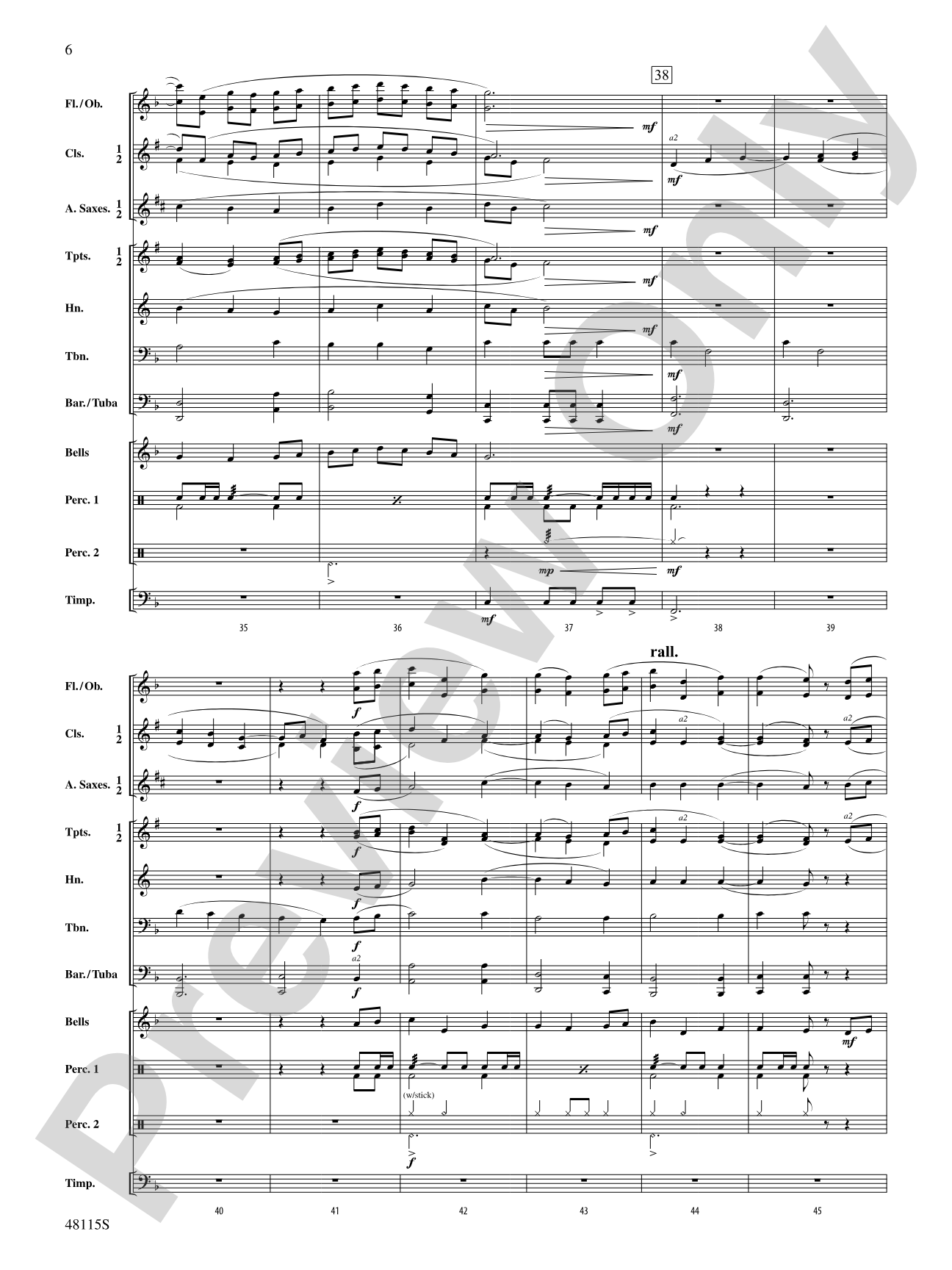 Seawind: Concert Band Conductor Score & Parts