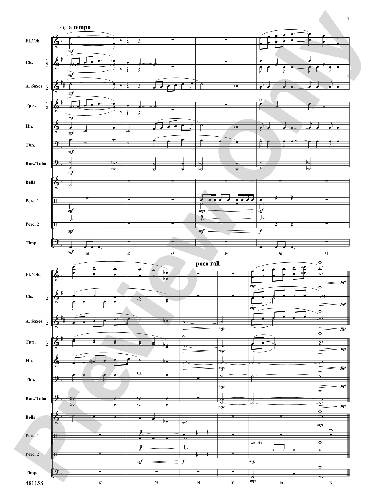 Seawind: Concert Band Conductor Score & Parts