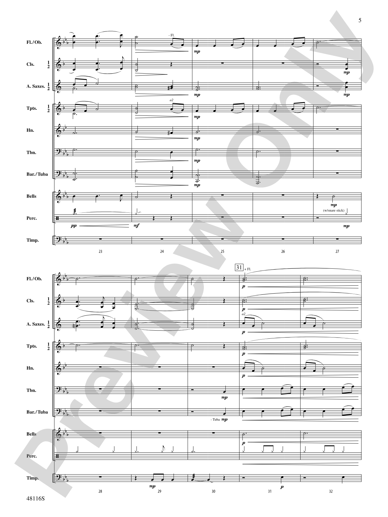 The Cuckoo: Concert Band Conductor Score & Parts