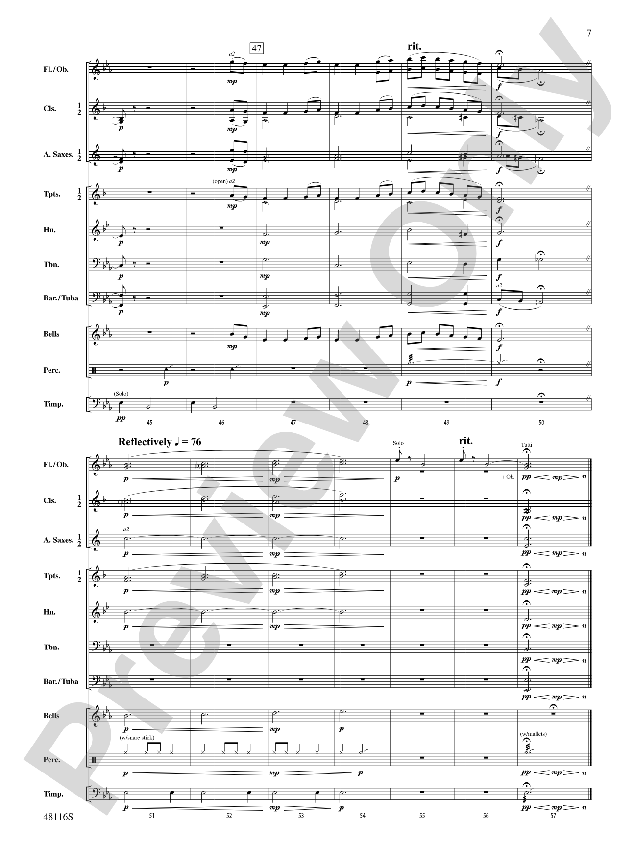 The Cuckoo: Concert Band Conductor Score & Parts