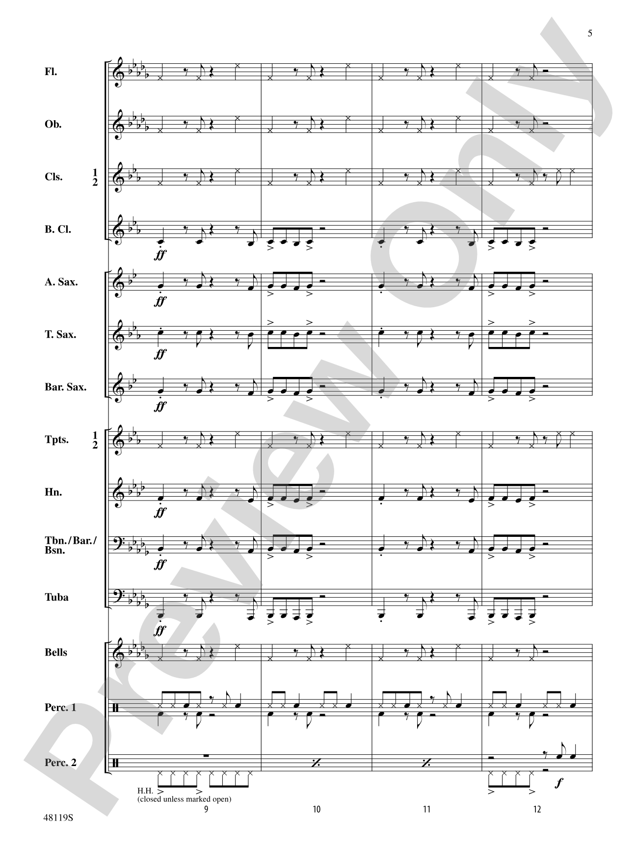 In a New York Jam: Concert Band Conductor Score & Parts