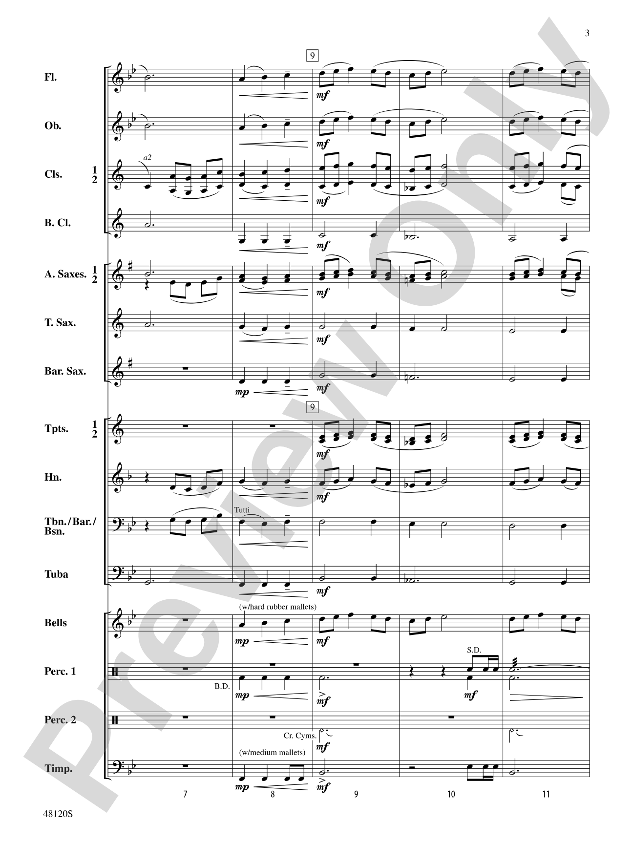 On a Starry Night: Concert Band Conductor Score & Parts