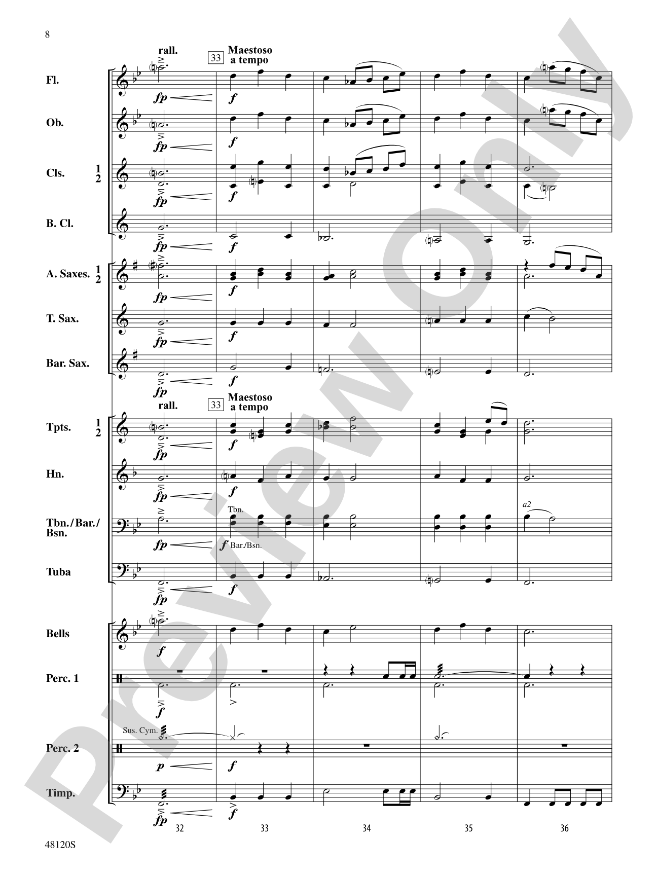 On a Starry Night: Concert Band Conductor Score & Parts
