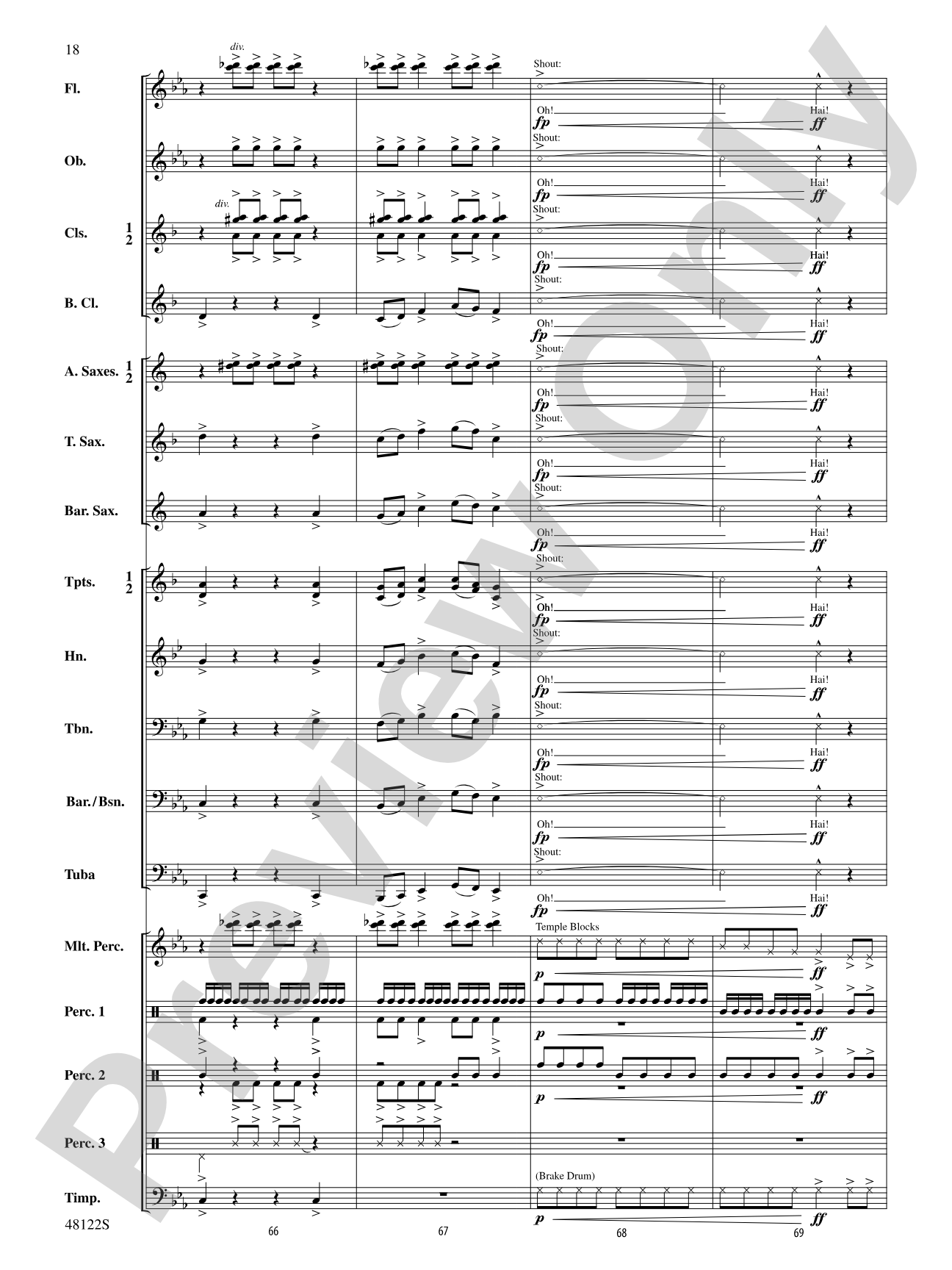 Japanese War March: Concert Band Conductor Score & Parts