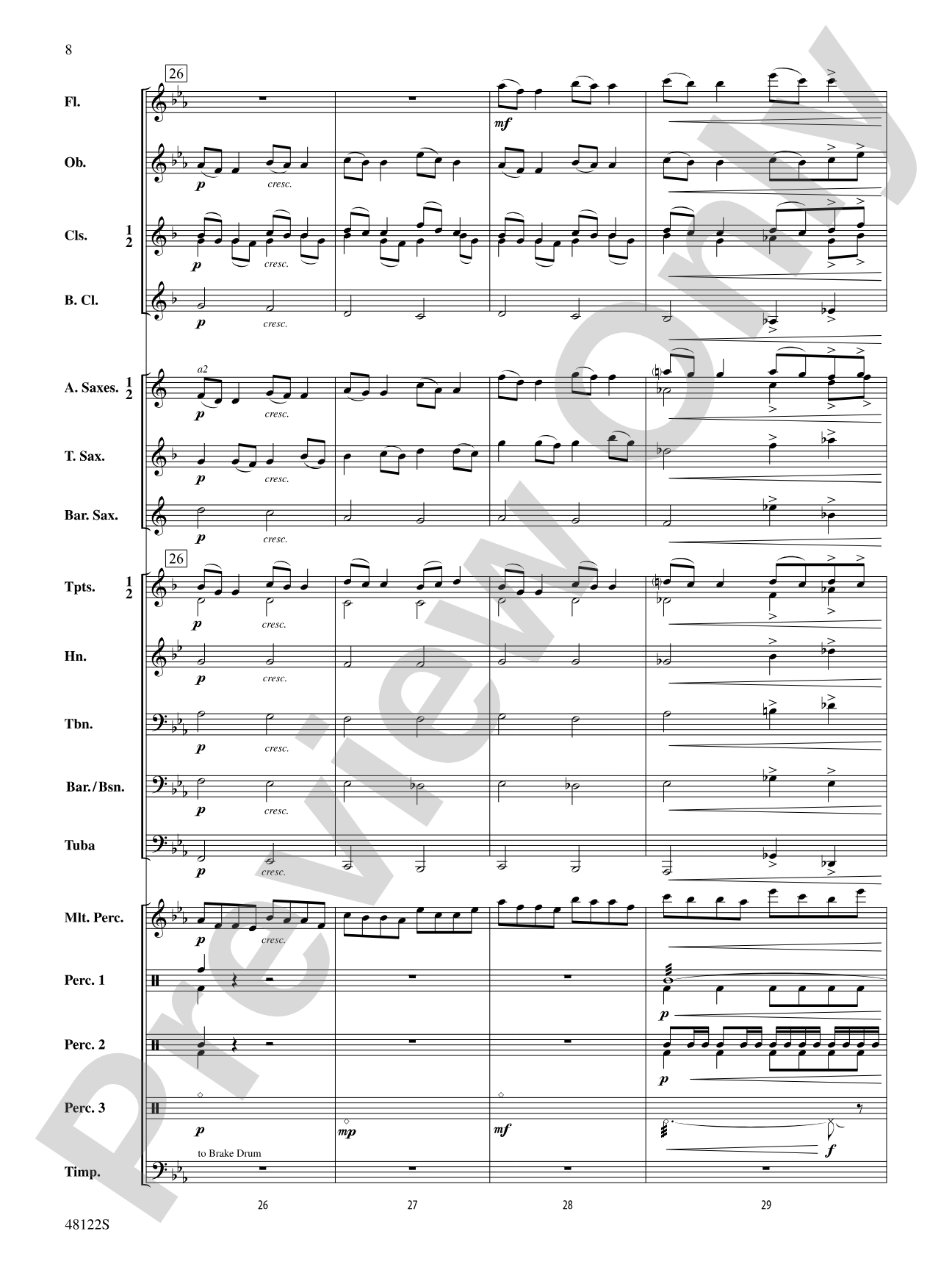 Japanese War March: Concert Band Conductor Score & Parts