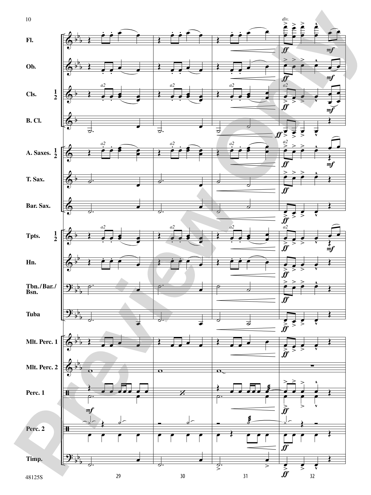 Walk Like a Spartan: Concert Band Conductor Score & Parts