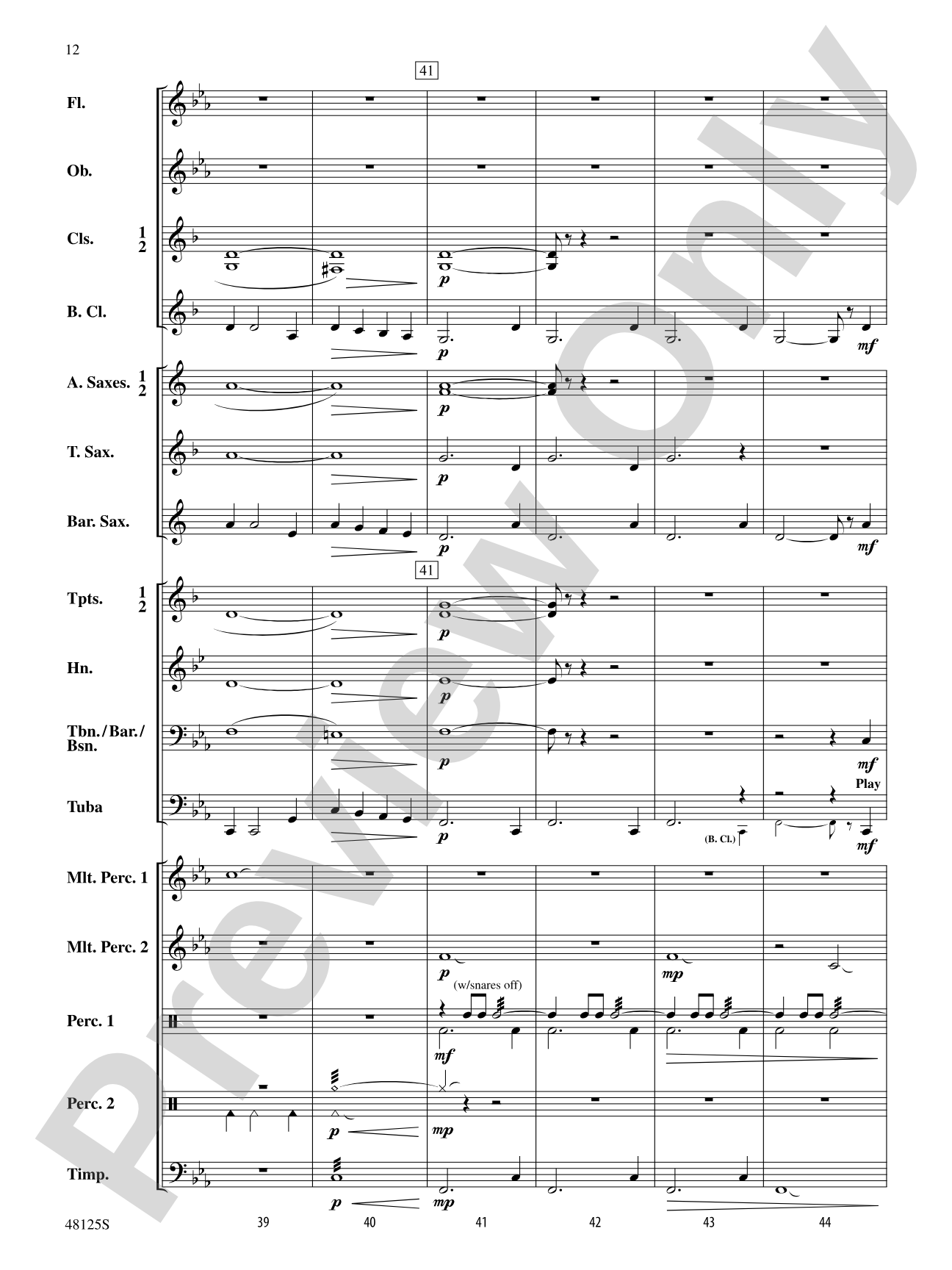 Walk Like a Spartan: Concert Band Conductor Score & Parts