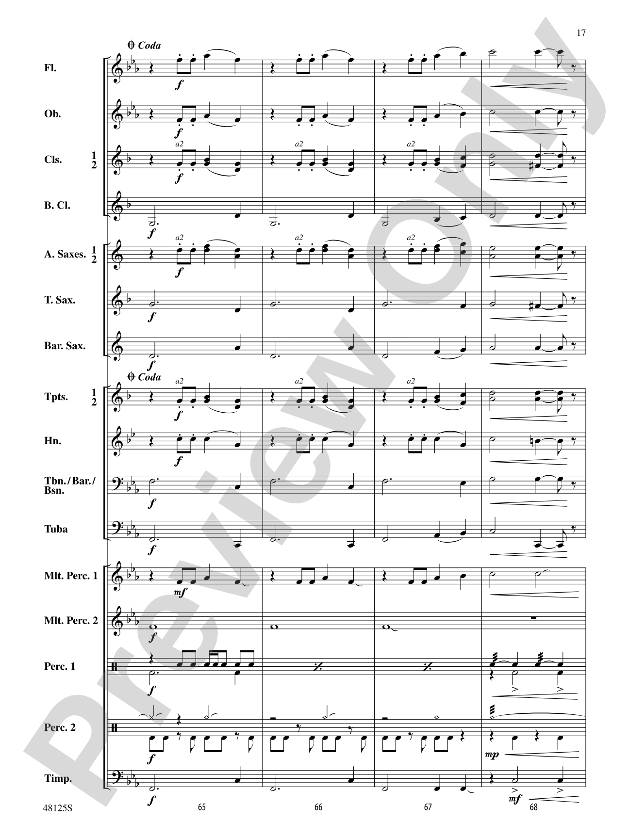 Walk Like a Spartan: Concert Band Conductor Score & Parts