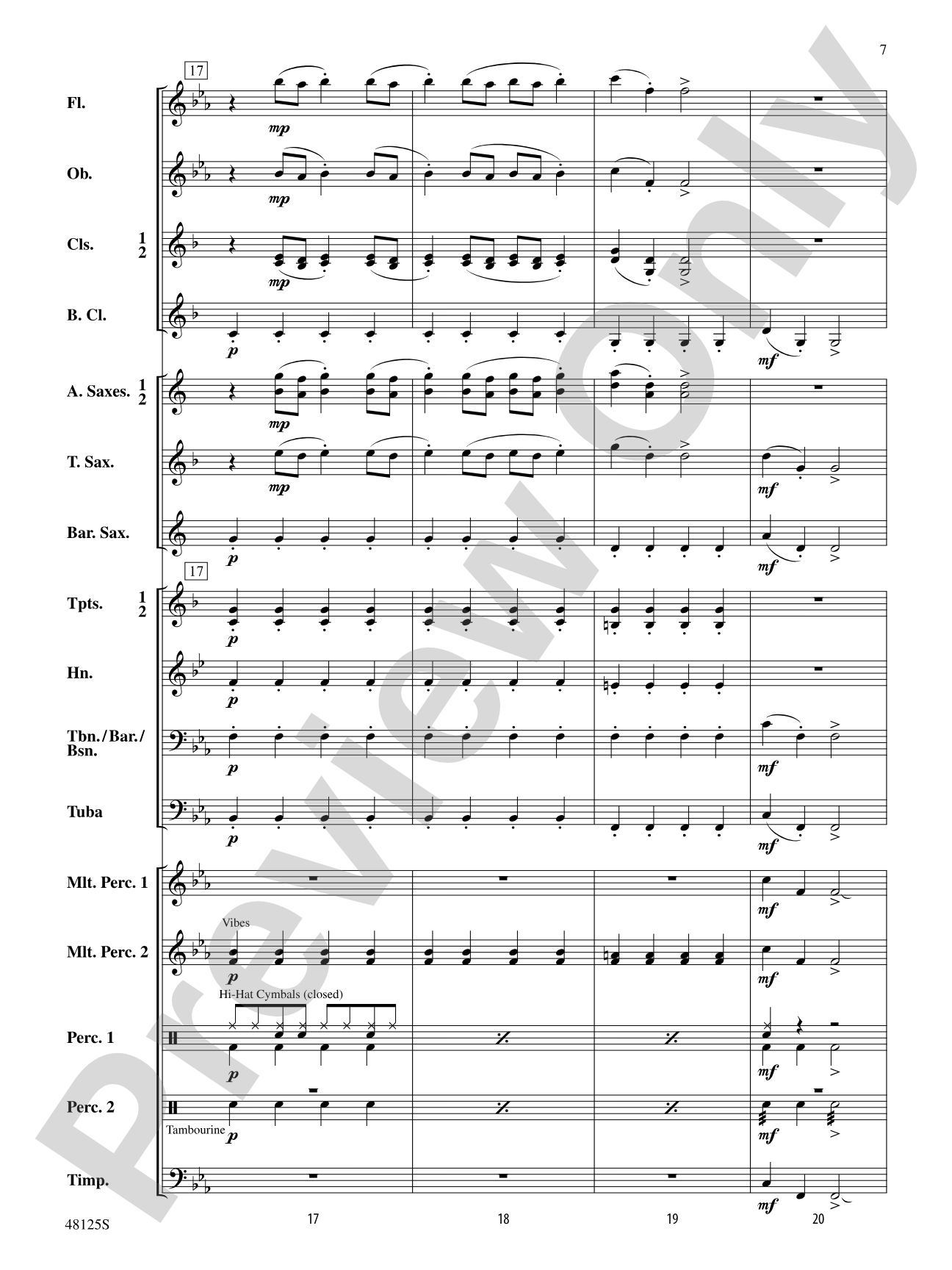 Walk Like a Spartan: Concert Band Conductor Score & Parts
