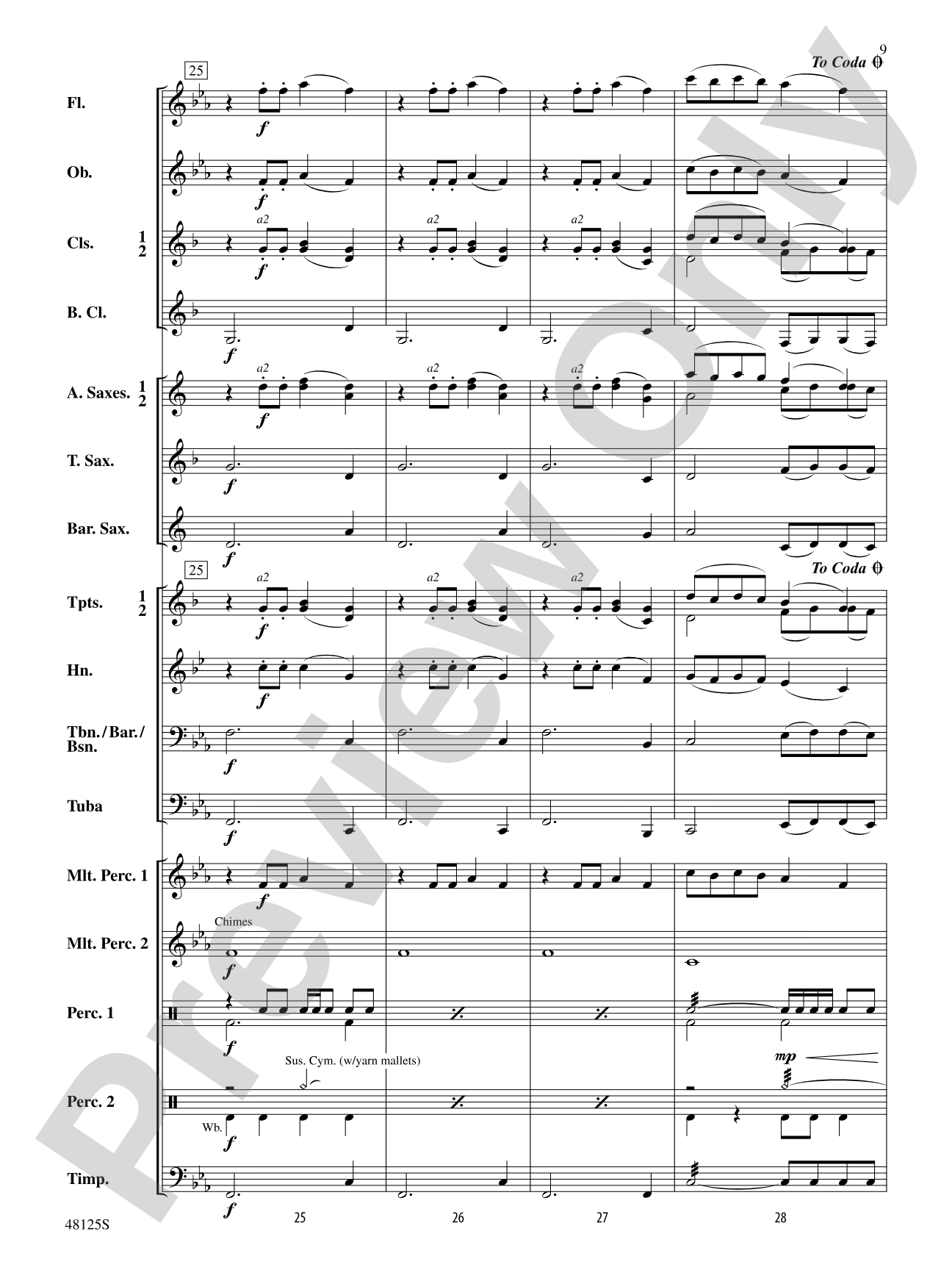 Walk Like a Spartan: Concert Band Conductor Score & Parts