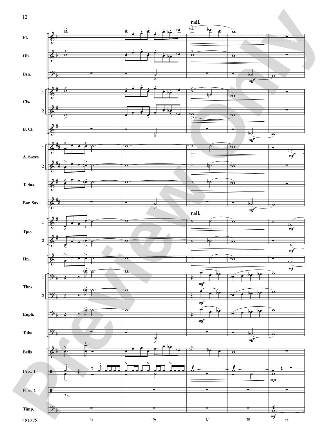Lone Eagle: Concert Band Conductor Score & Parts