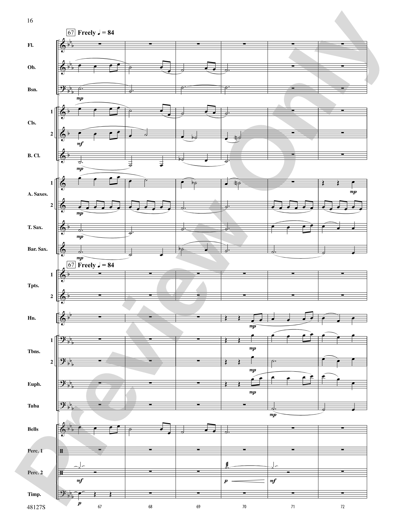 Lone Eagle: Concert Band Conductor Score & Parts
