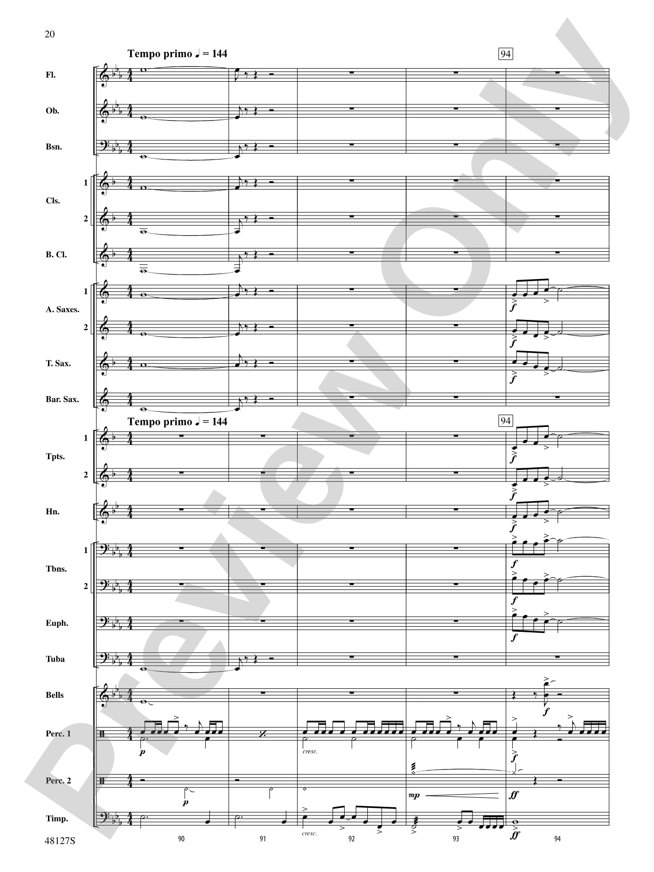 Lone Eagle: Concert Band Conductor Score & Parts