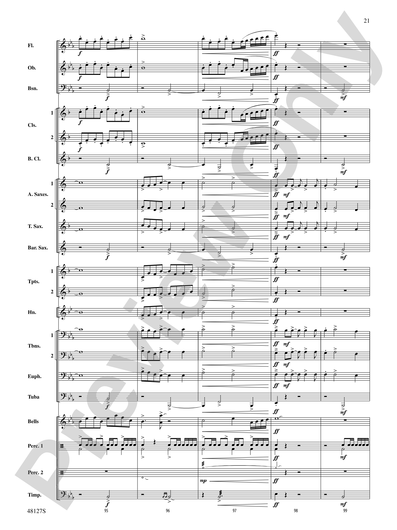 Lone Eagle: Concert Band Conductor Score & Parts