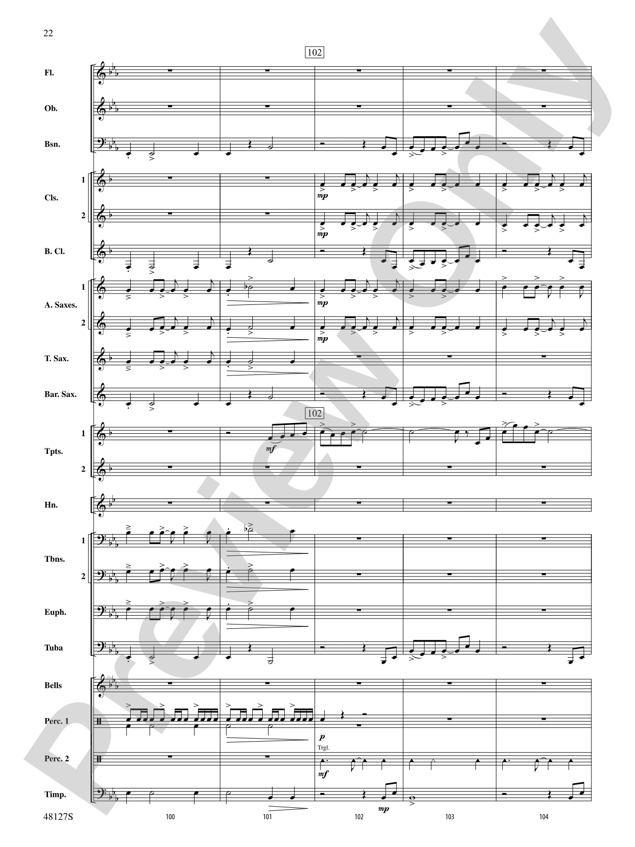 Lone Eagle: Concert Band Conductor Score & Parts