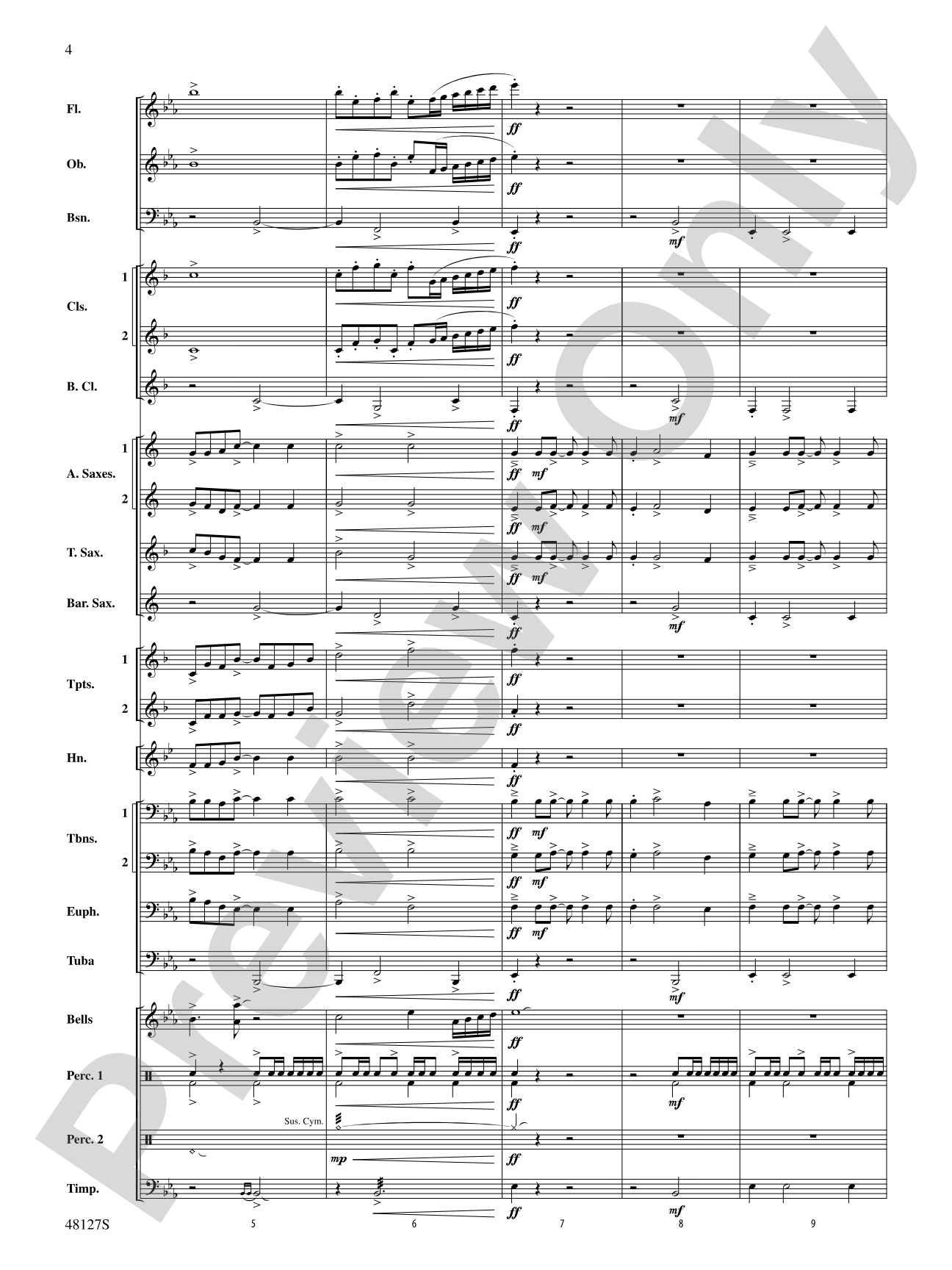 Lone Eagle: Concert Band Conductor Score & Parts