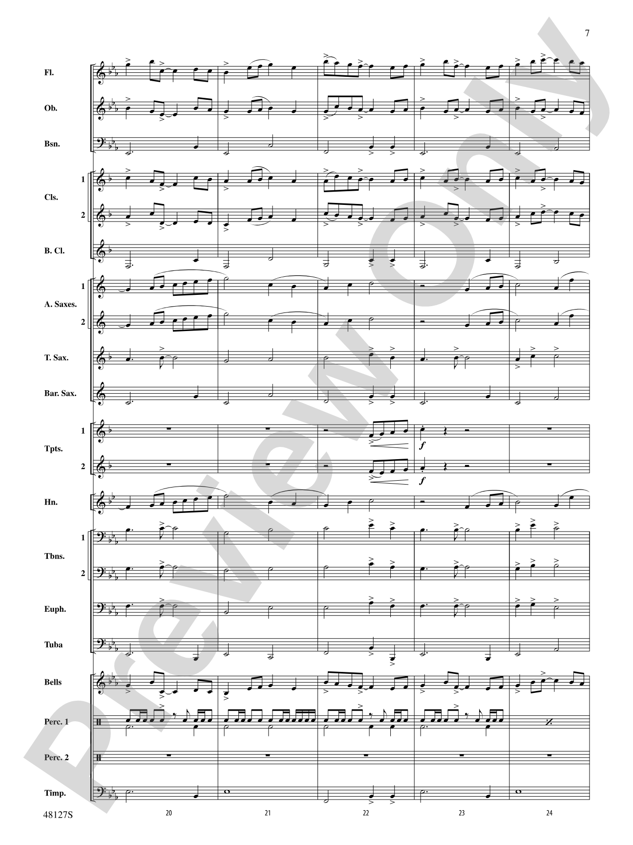 Lone Eagle: Concert Band Conductor Score & Parts