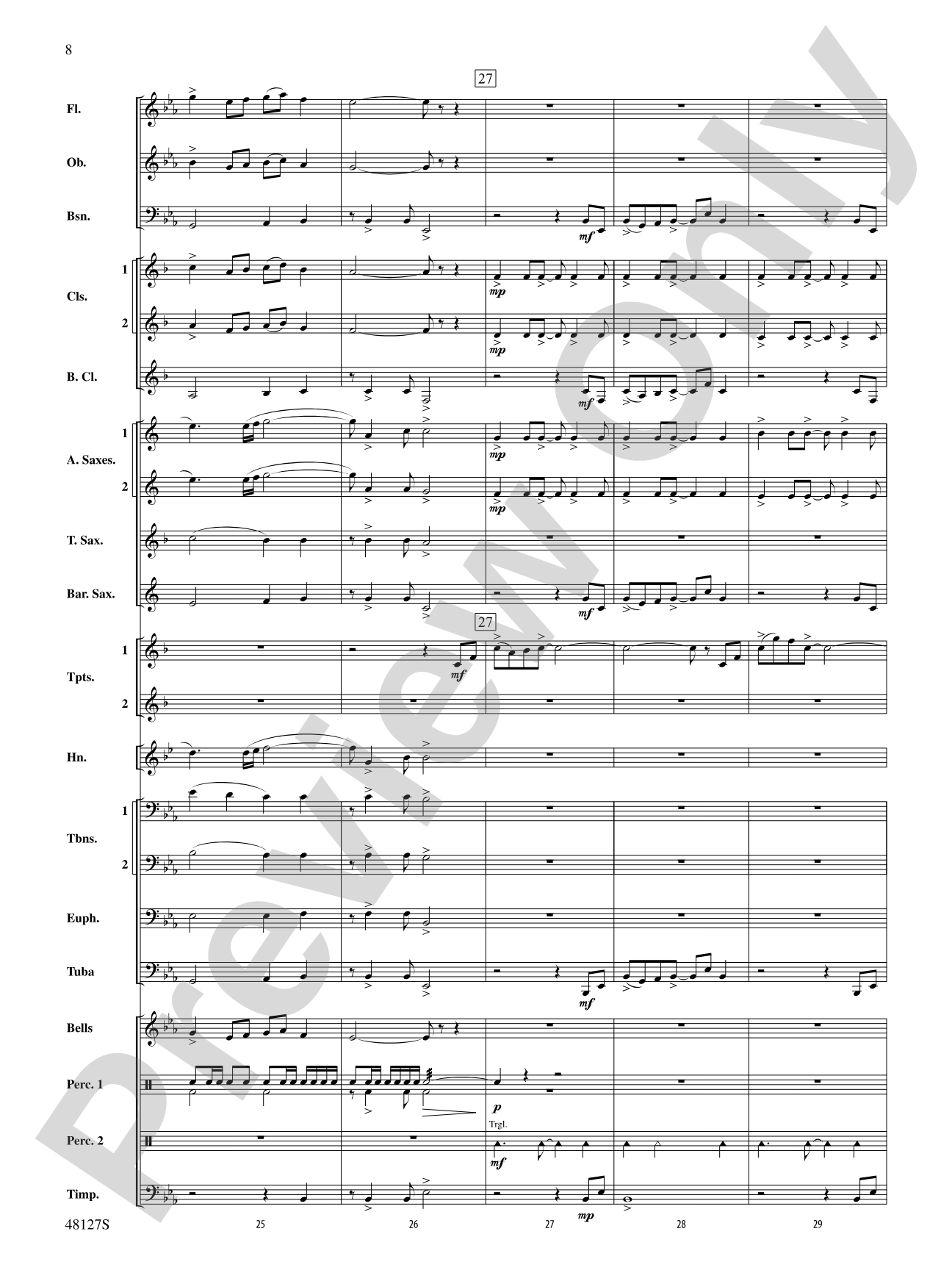Lone Eagle: Concert Band Conductor Score & Parts