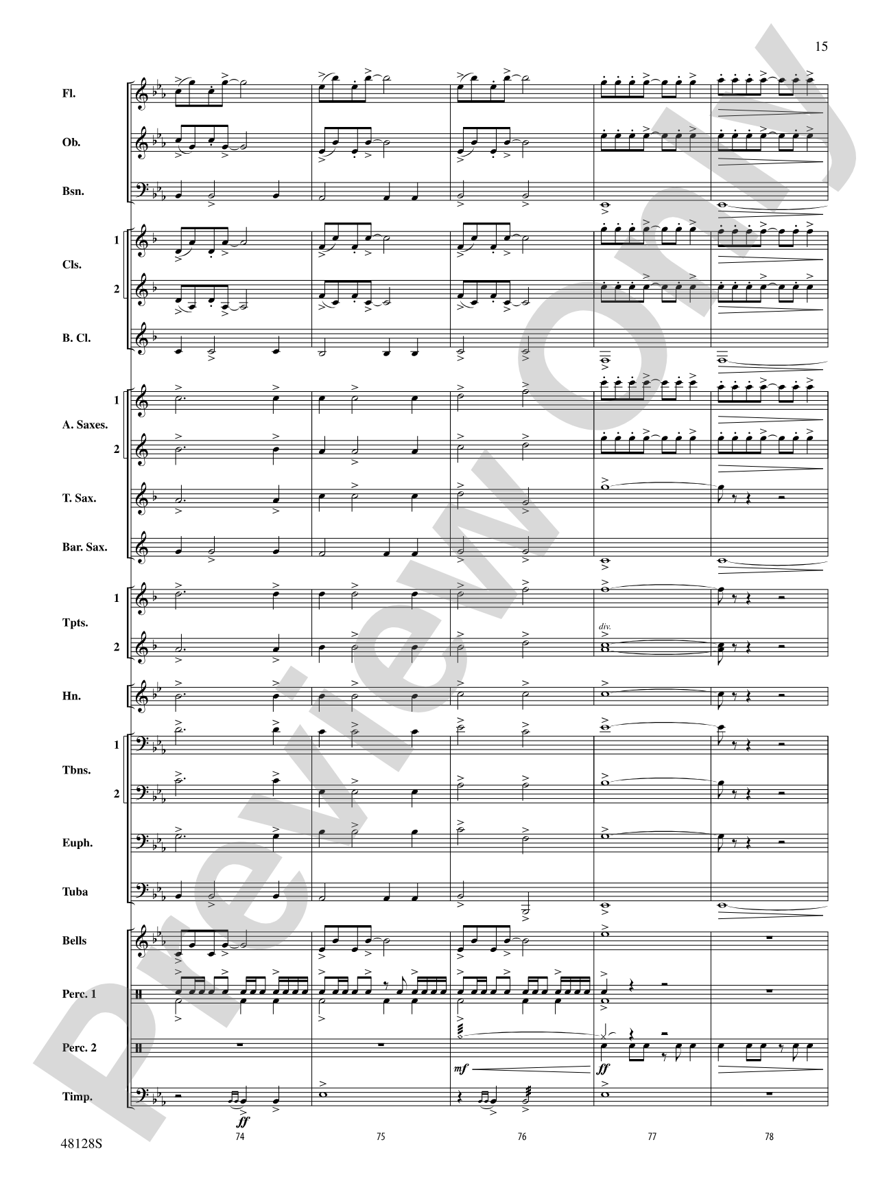 By the River's Edge: Concert Band Conductor Score & Parts