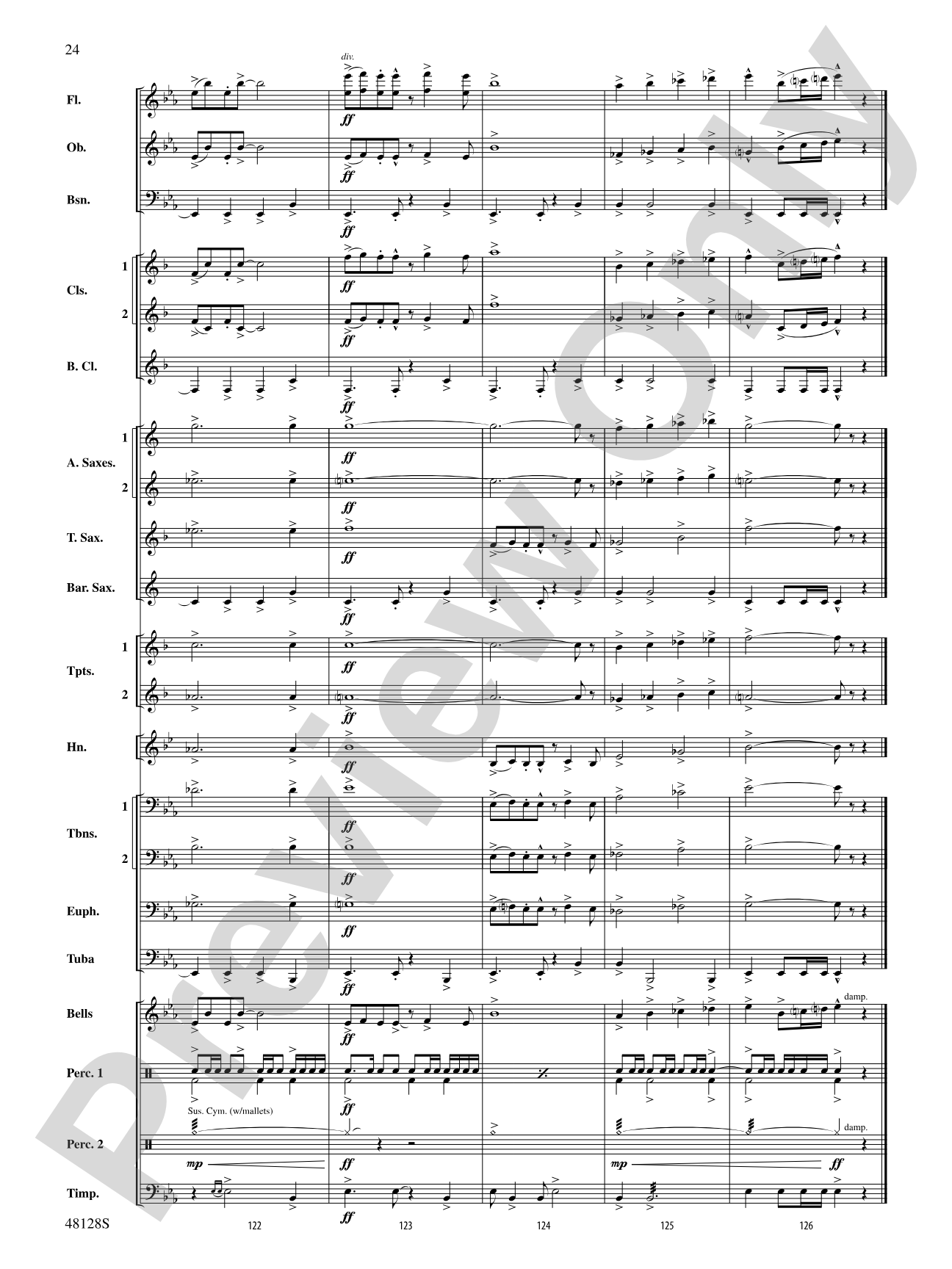By the River's Edge: Concert Band Conductor Score & Parts