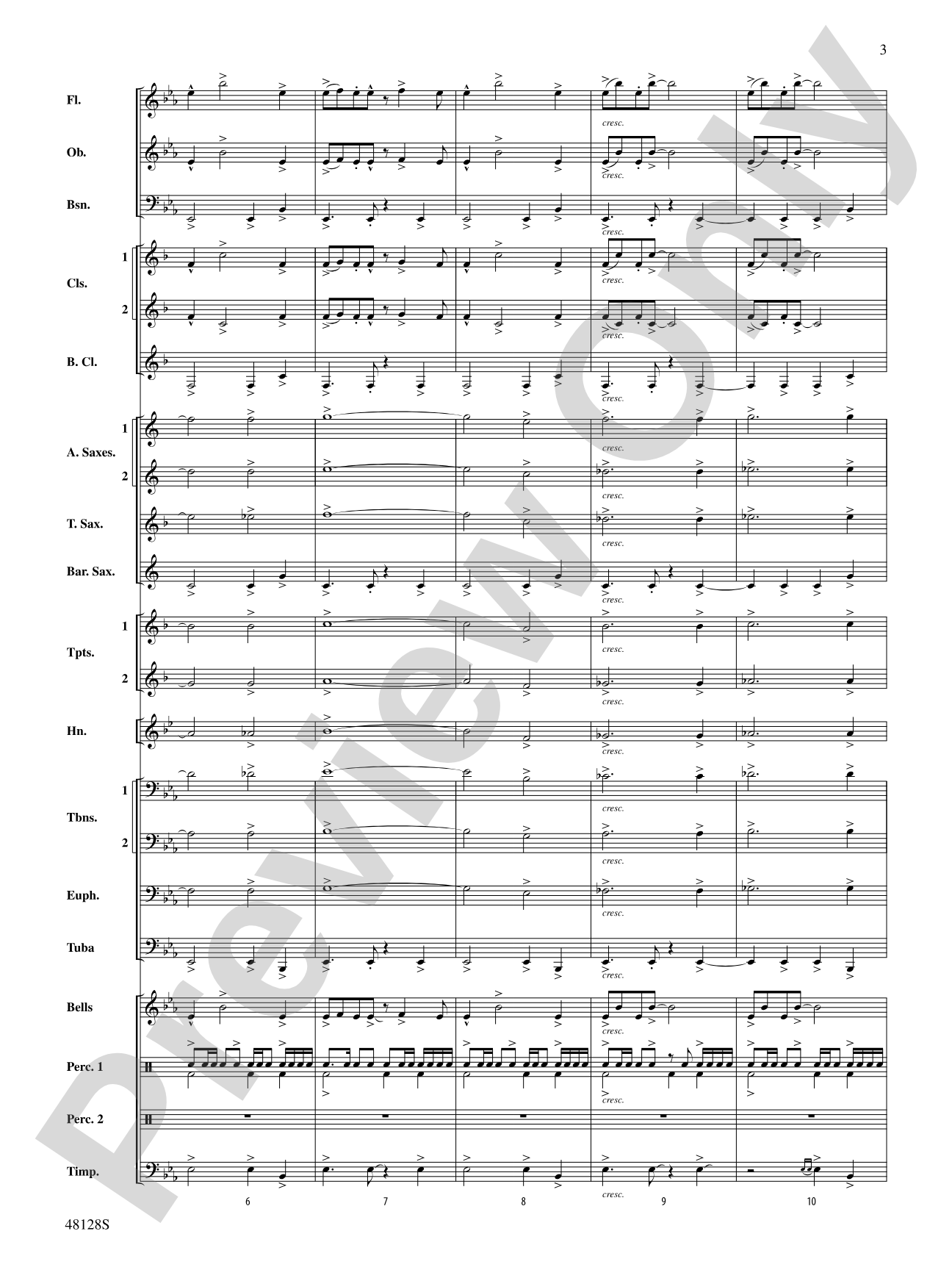 By the River's Edge: Concert Band Conductor Score & Parts
